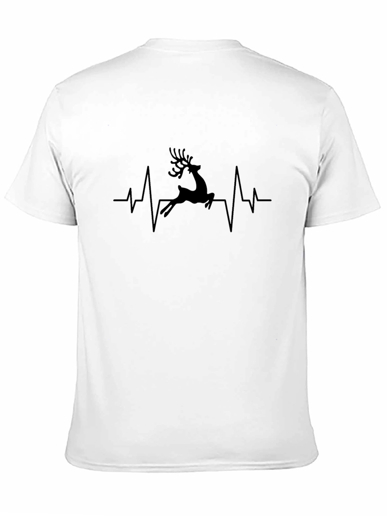 Reindeer Heartbeat Graphic T-Shirt