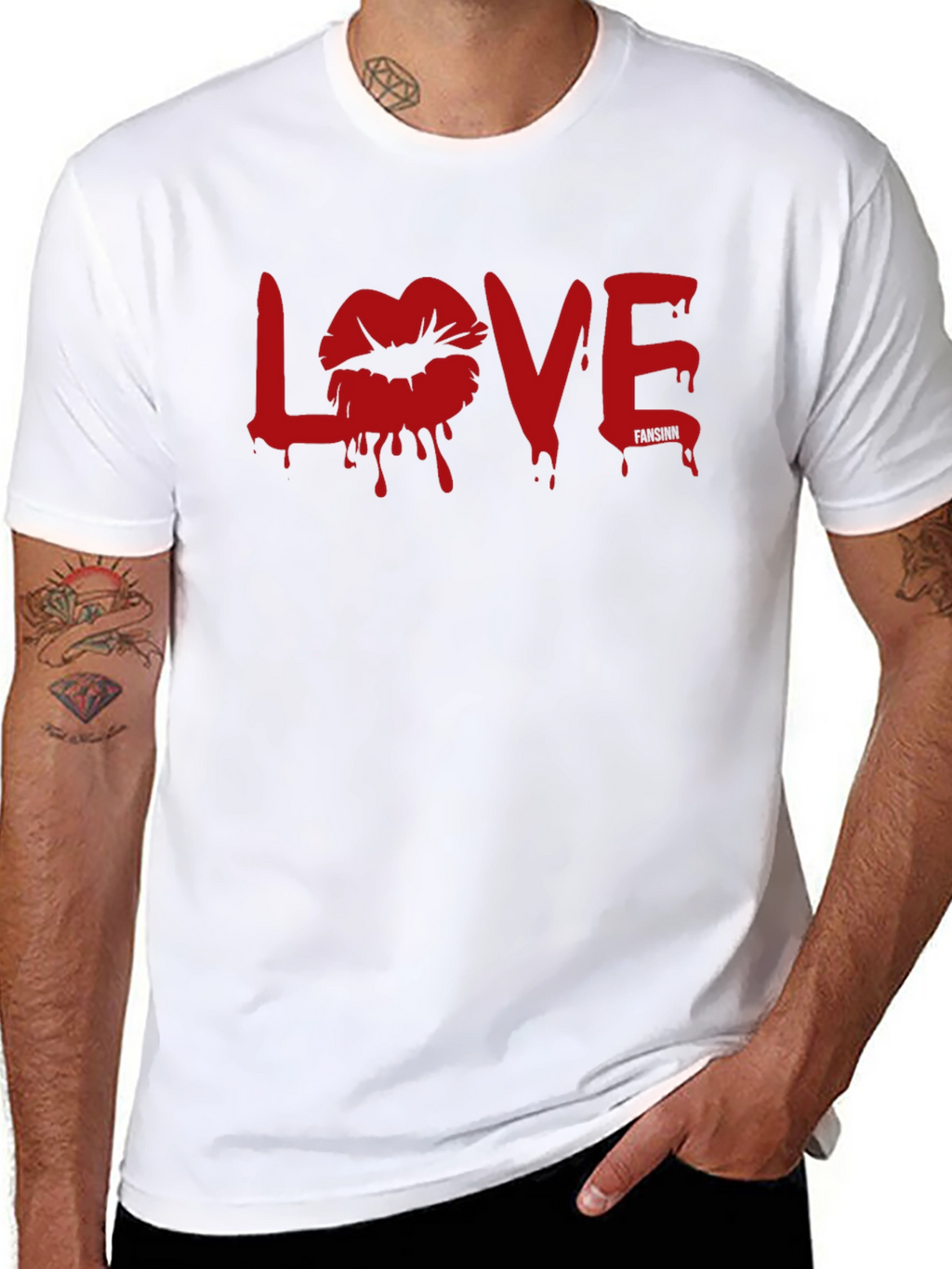 Love Lips Graphic Print T-Shirt