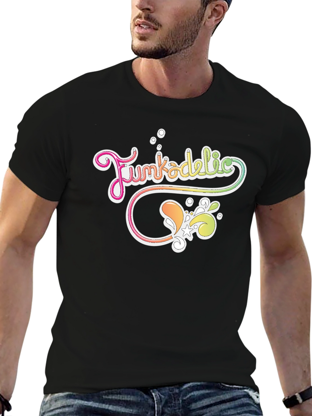Funkadelic Graphic Print Black T-Shirt