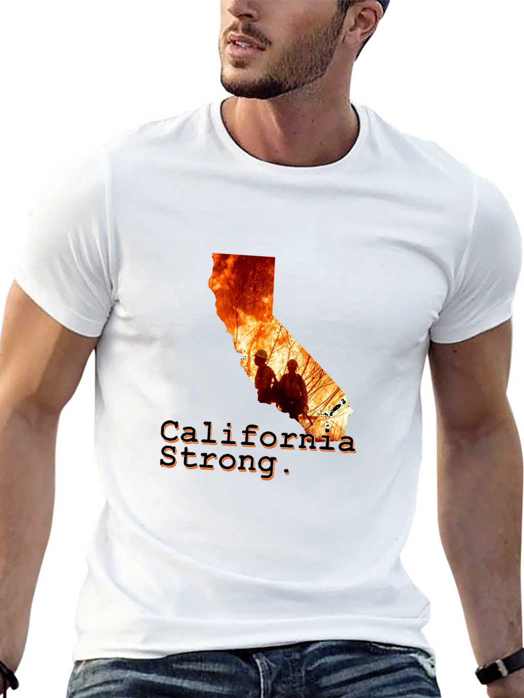 California Strong Firefighter T-Shirt