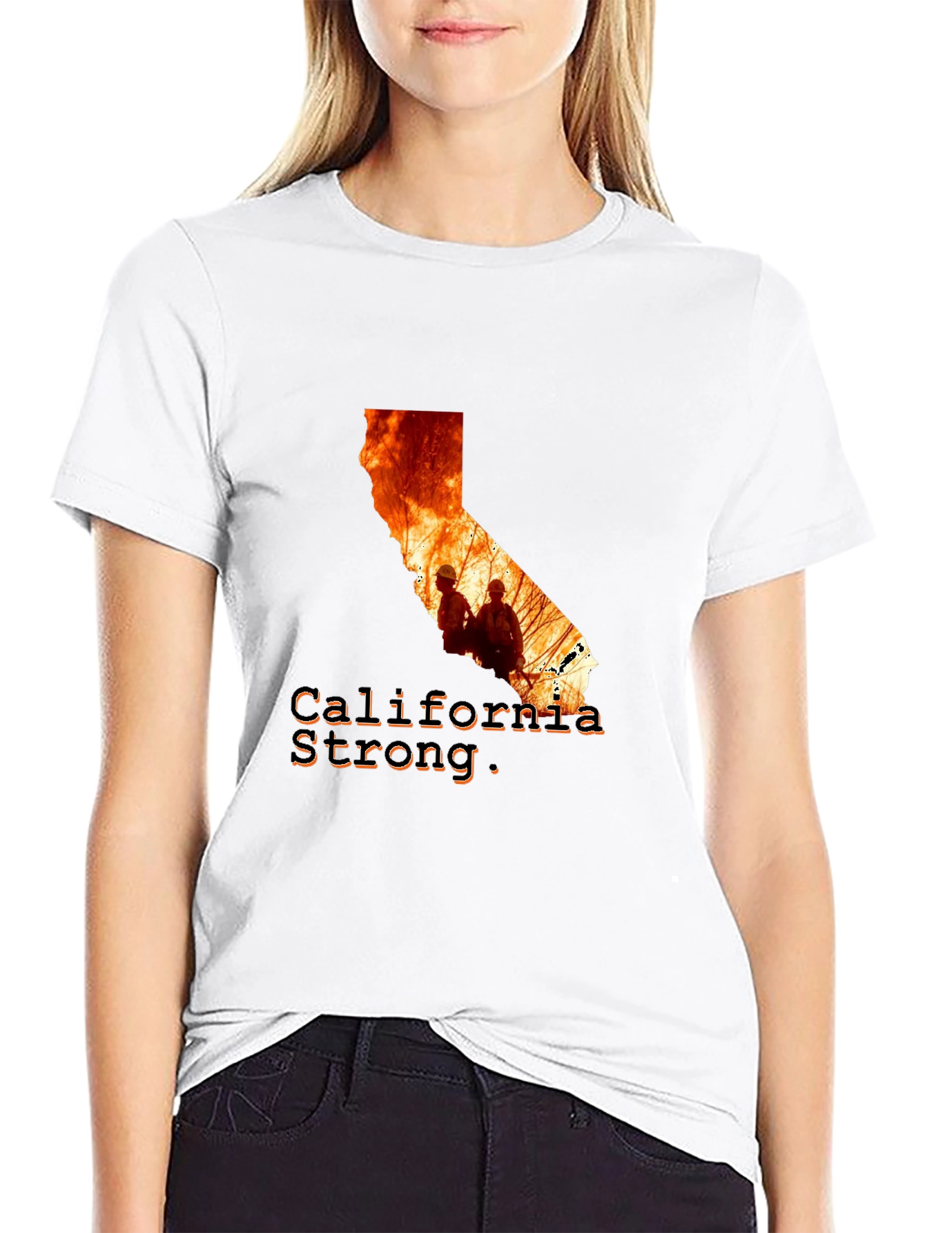 California Strong Firefighter T-Shirt