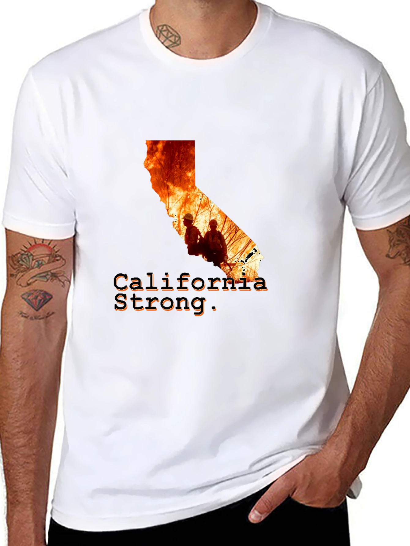 California Strong Firefighter T-Shirt