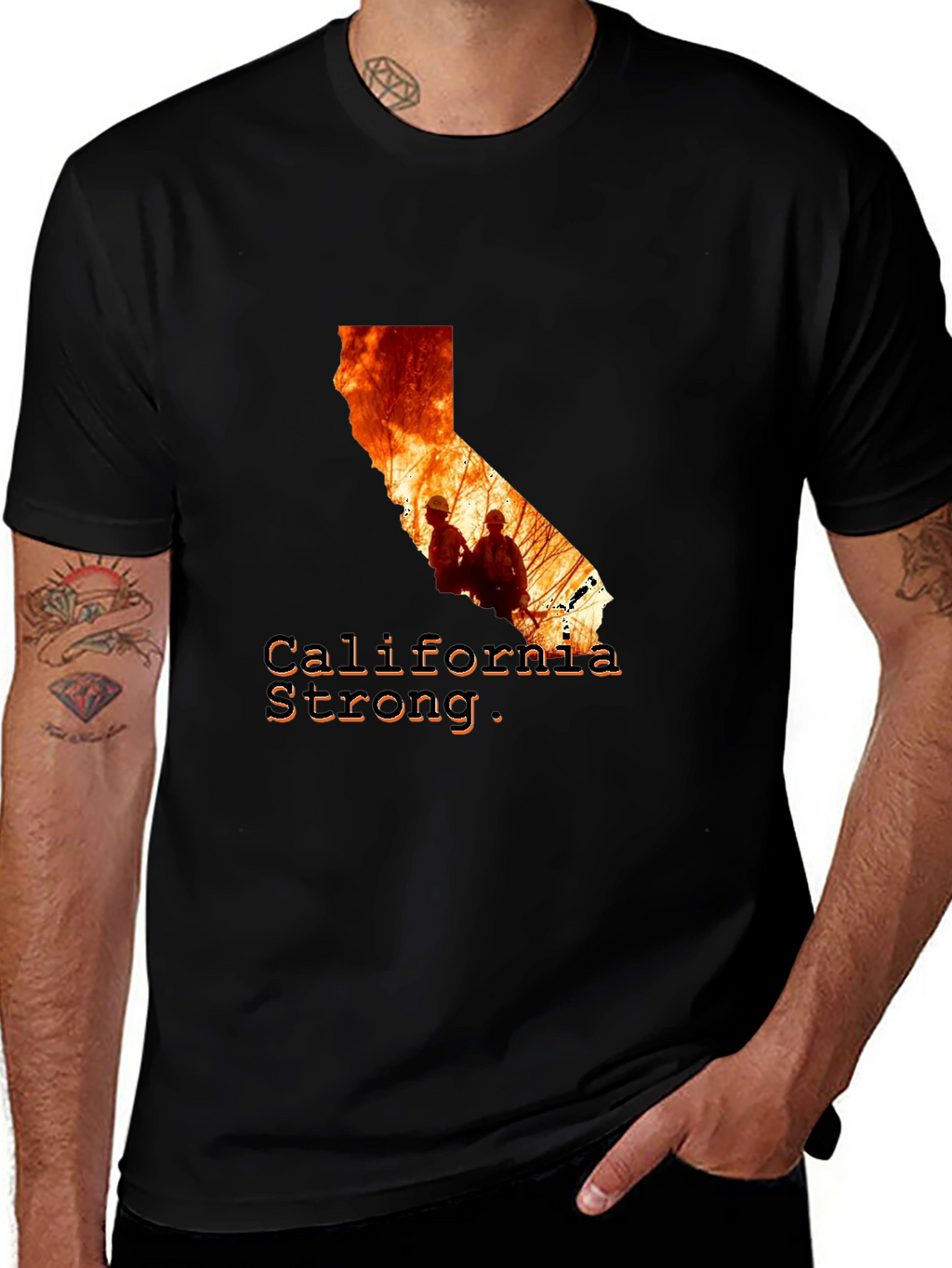 California Strong Firefighter T-Shirt