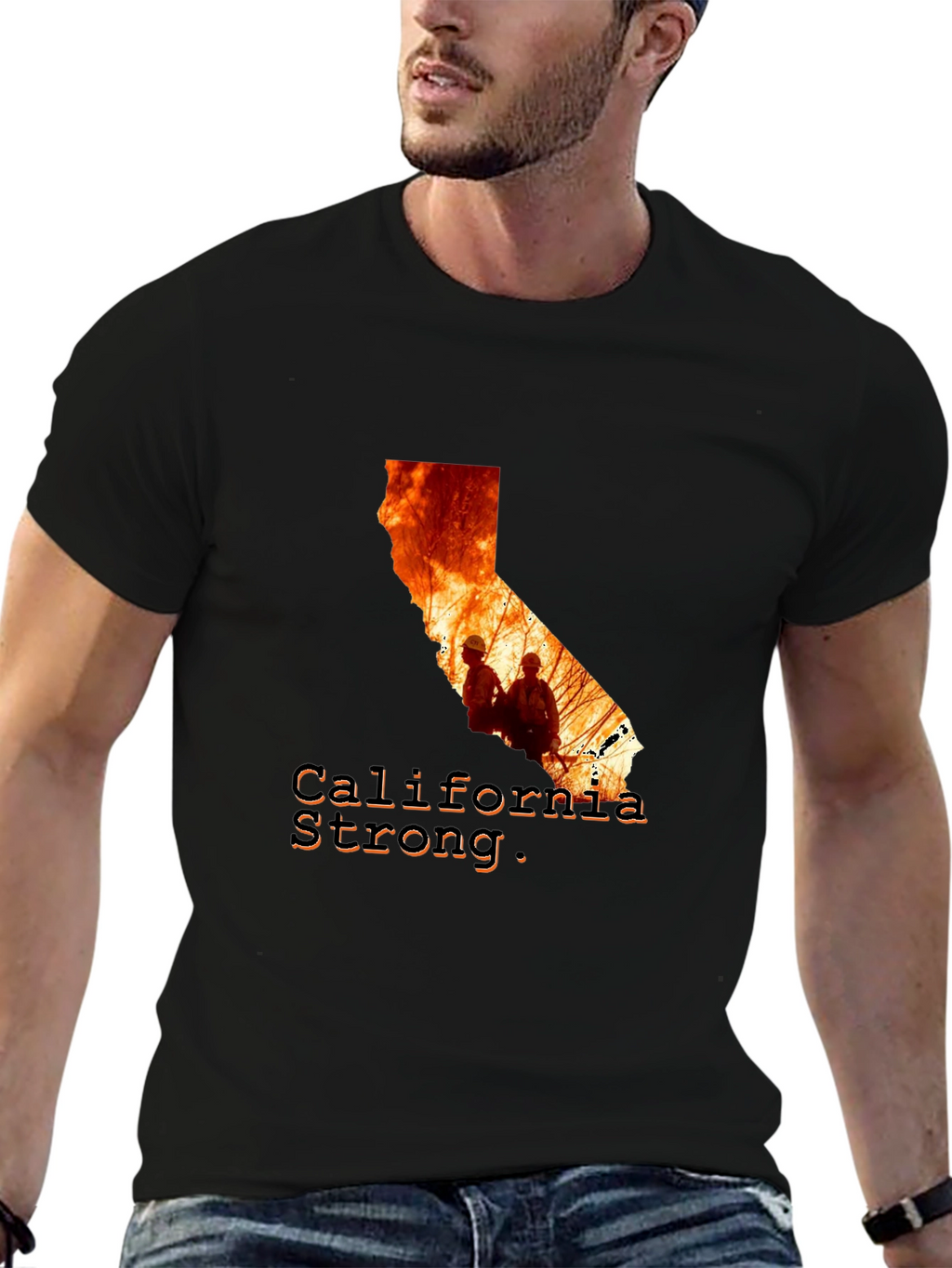 California Strong Firefighter T-Shirt