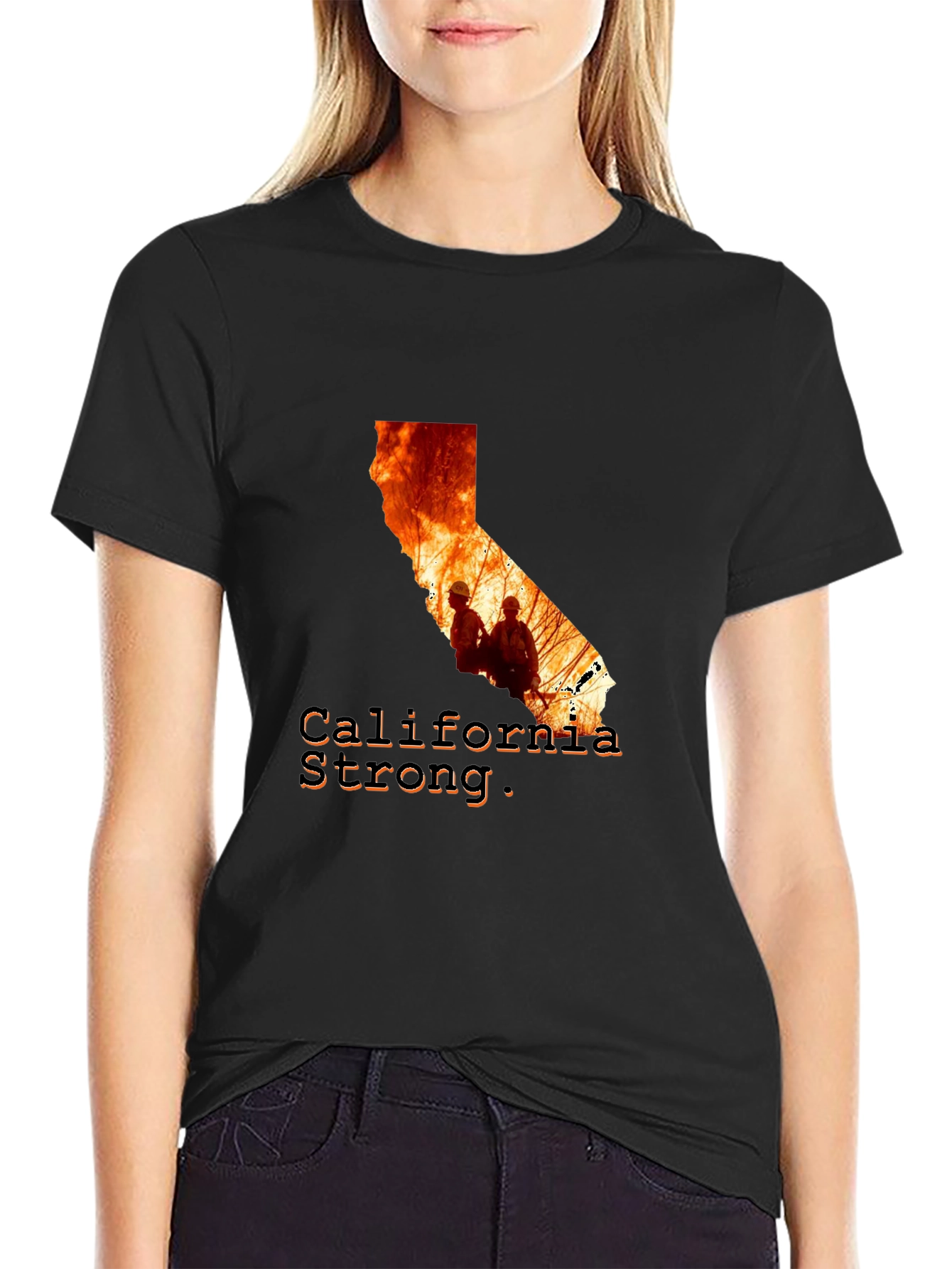 California Strong Firefighter T-Shirt