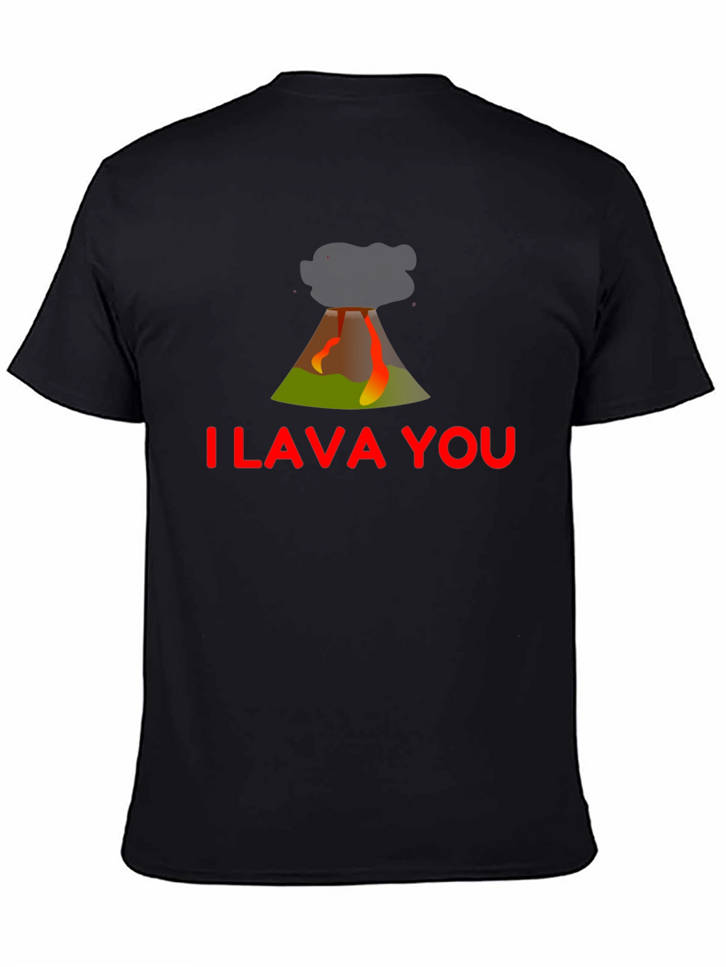 I Lava You Graphic Tee - Trendy Black T-Shirt