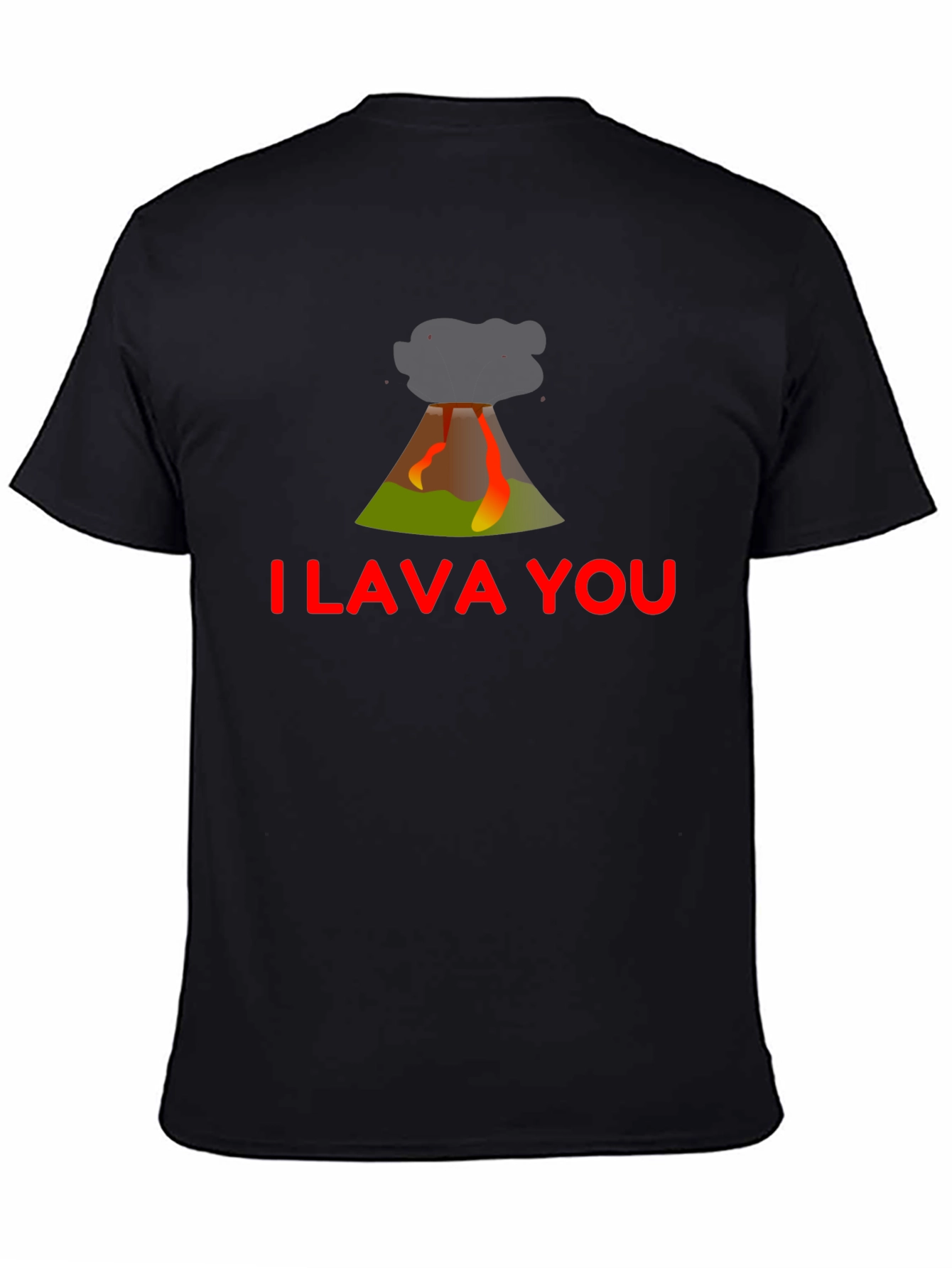 I Lava You Graphic Tee - Trendy Black T-Shirt