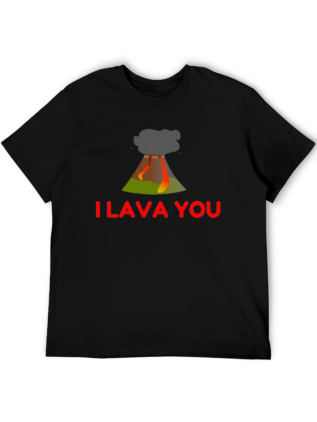 I Lava You Graphic Tee - Trendy Black T-Shirt