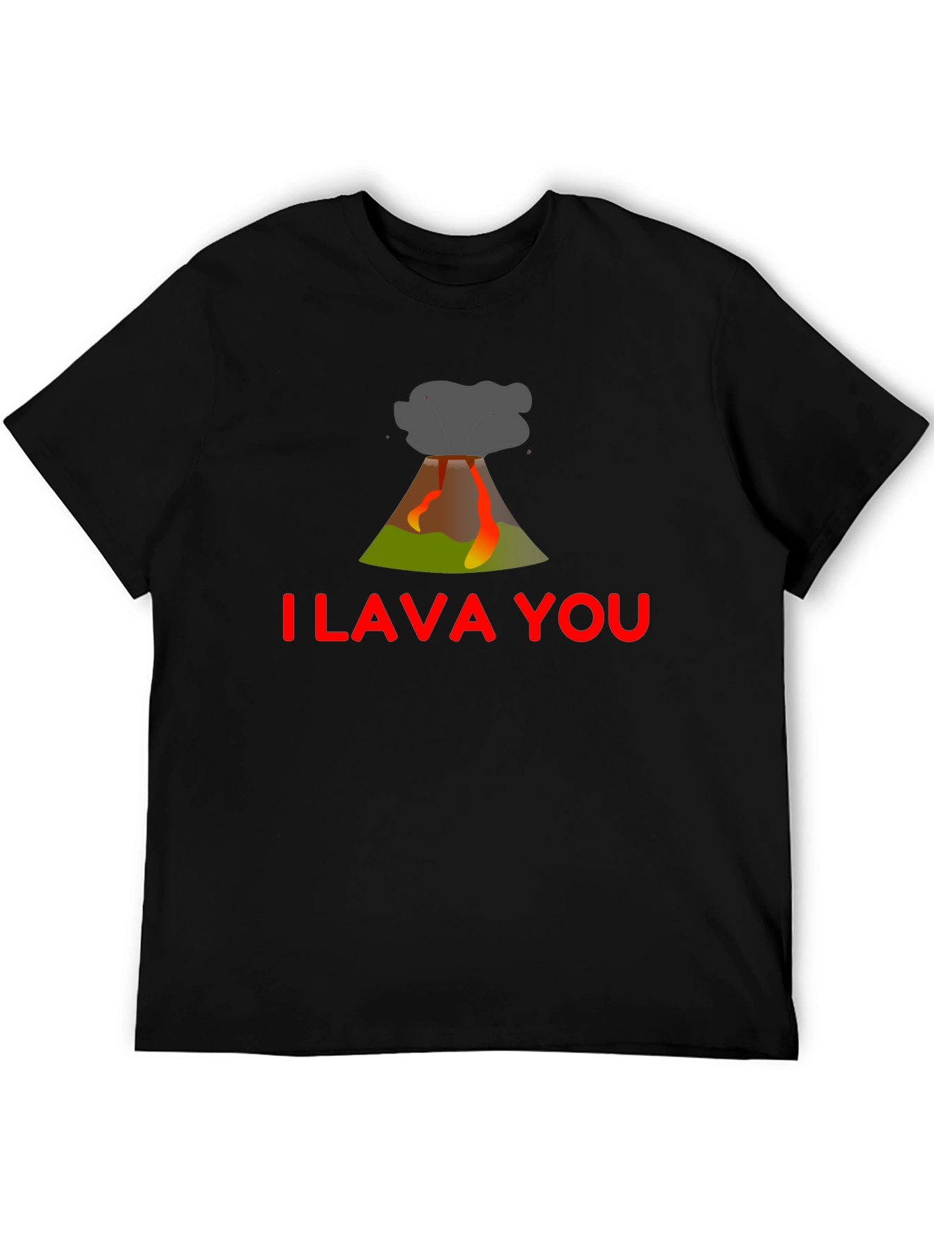 I Lava You Graphic Tee - Trendy Black T-Shirt