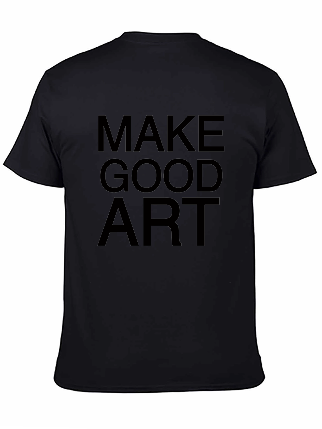 Make Good Art Black Graphic Tee