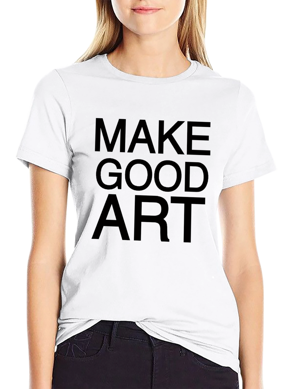 Make Good Art Black Graphic Tee
