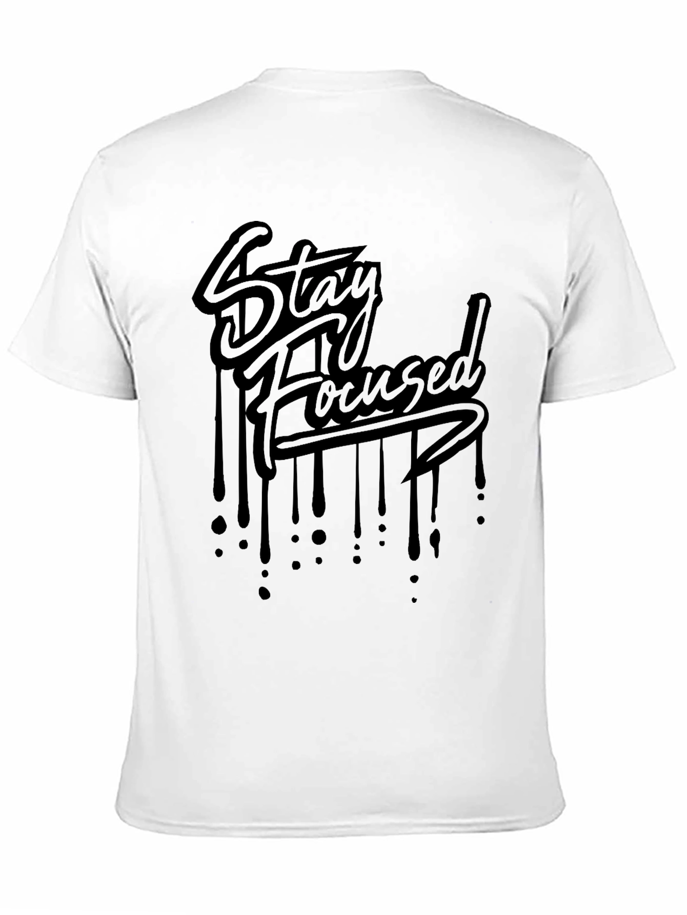 Stay Focused Black Graphic Tee