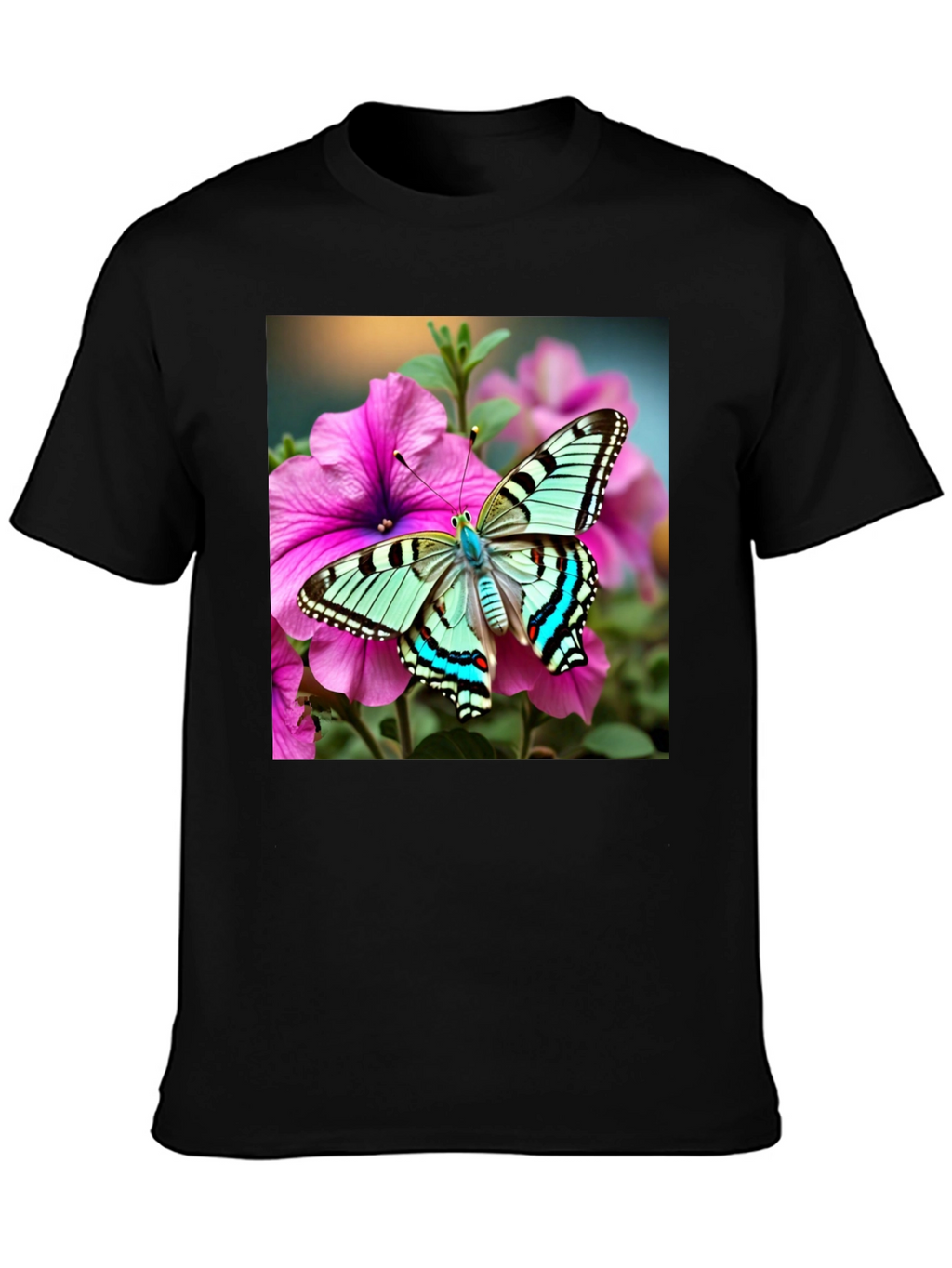 Butterfly on Flower Graphic Tee