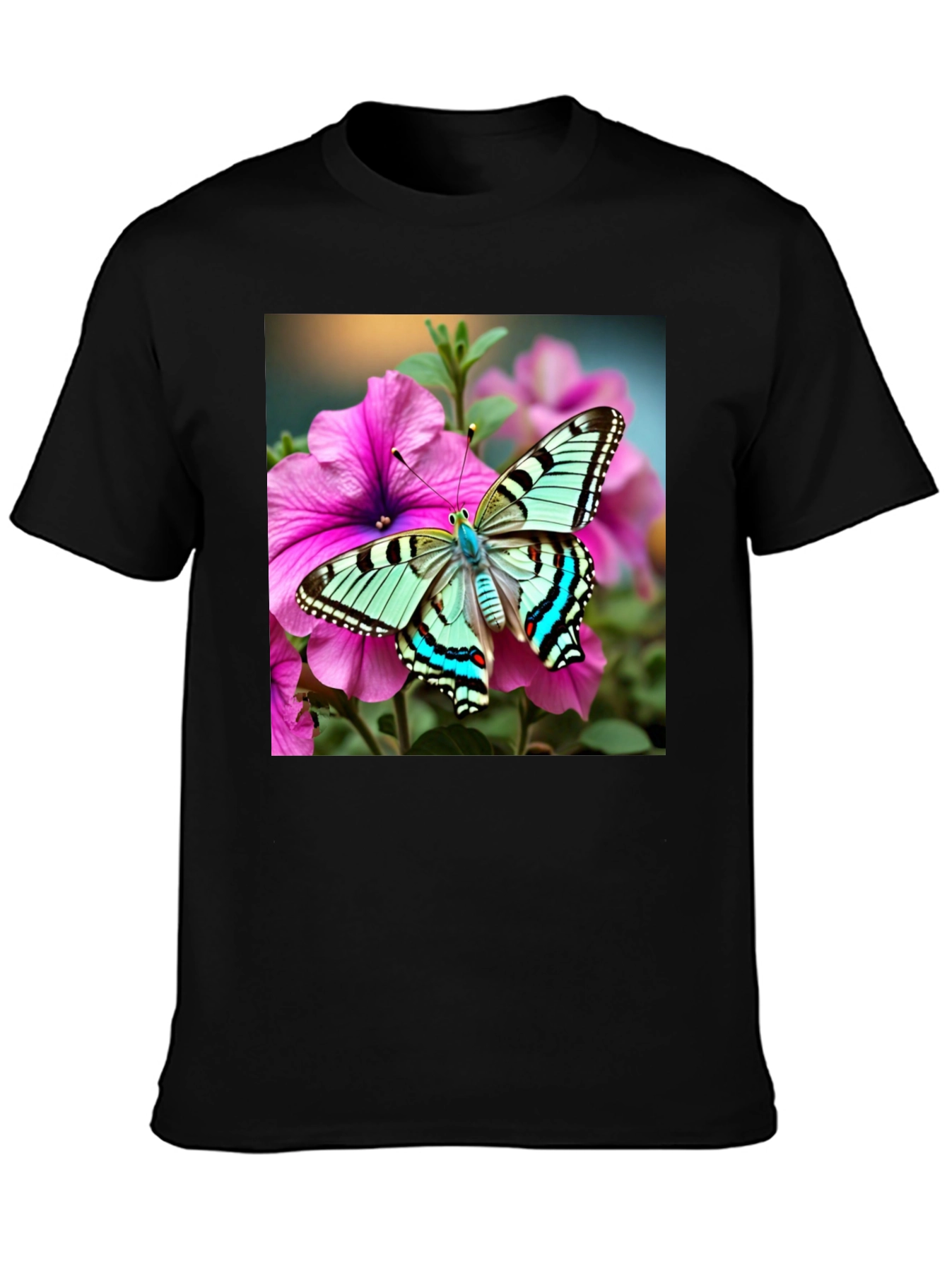 Butterfly on Flower Graphic Tee