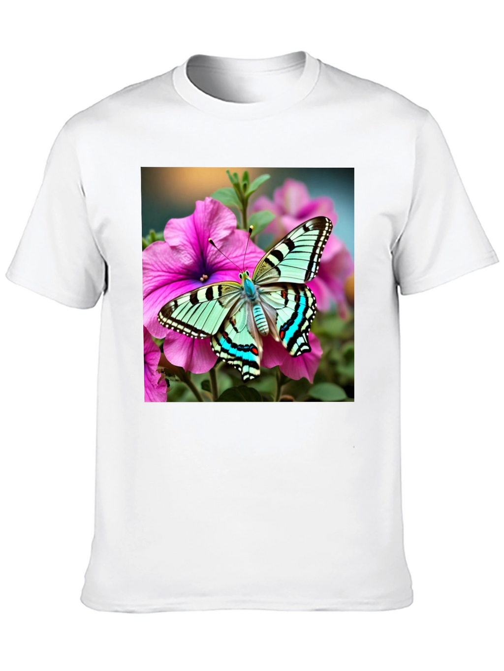 Butterfly on Flower Graphic Tee