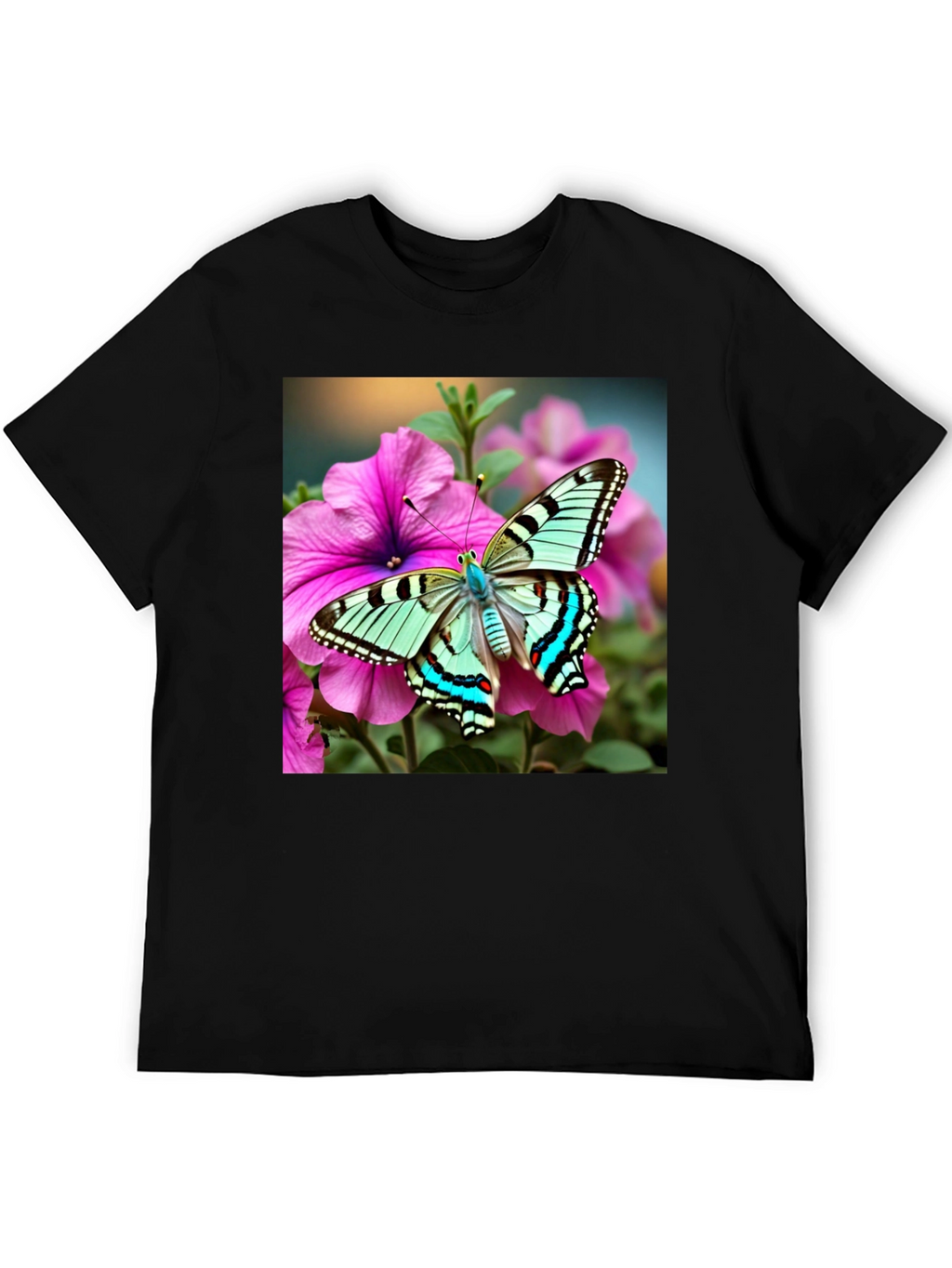 Butterfly on Flower Graphic Tee