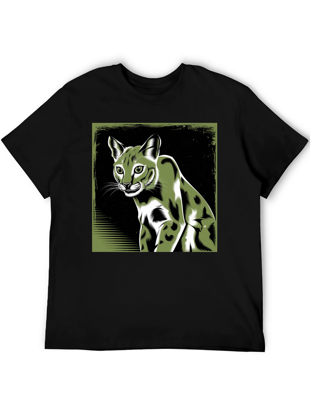 Cool Caracal Cat Graphic Tee