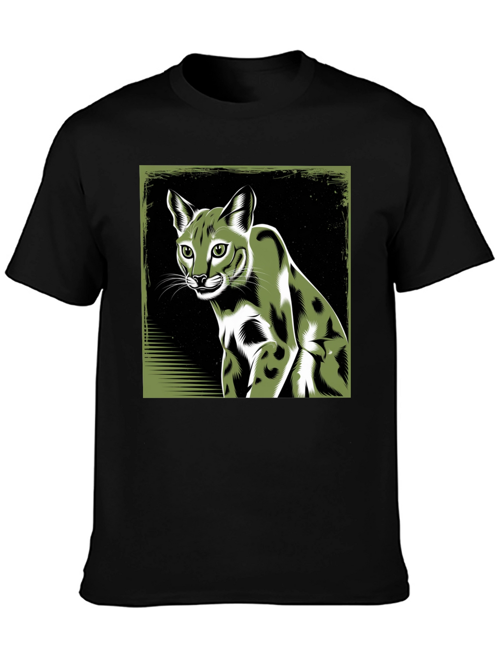 Cool Caracal Cat Graphic Tee