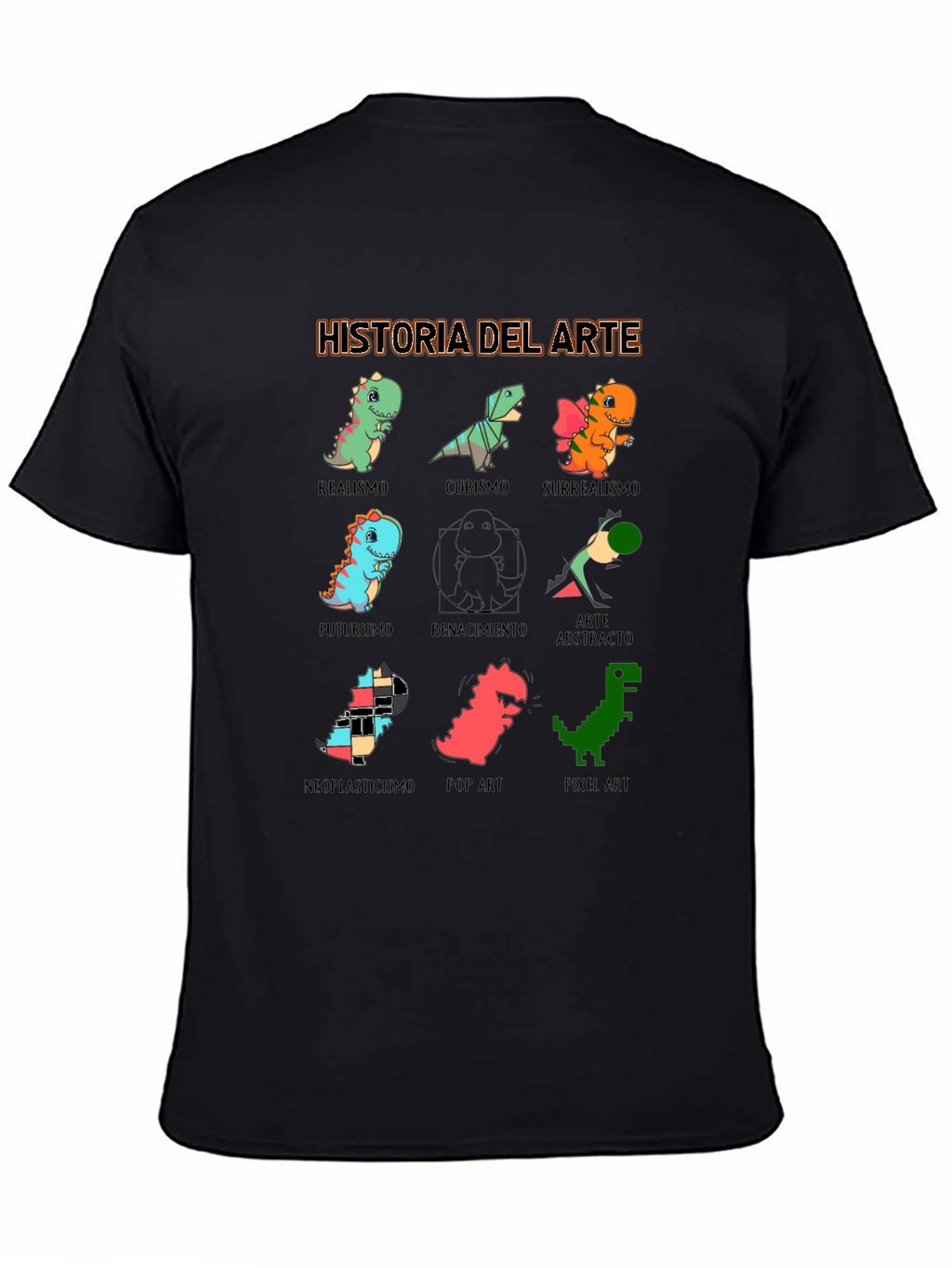 Historia Del Arte T-Shirt - Dinosaur Art Styles