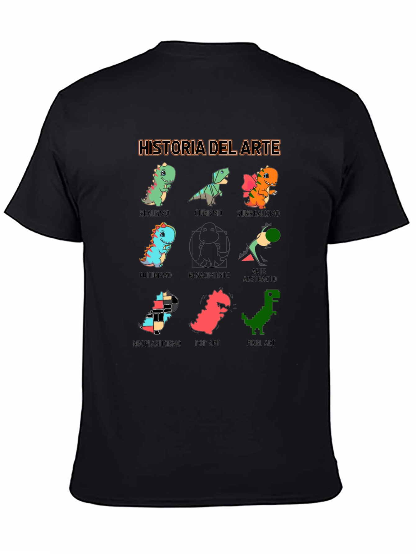 Historia Del Arte T-Shirt - Dinosaur Art Styles