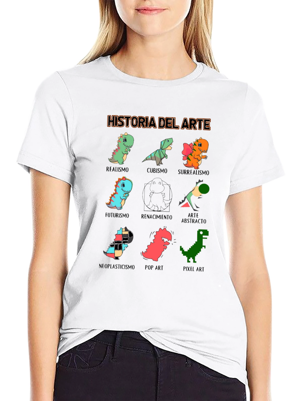 Historia Del Arte T-Shirt - Dinosaur Art Styles
