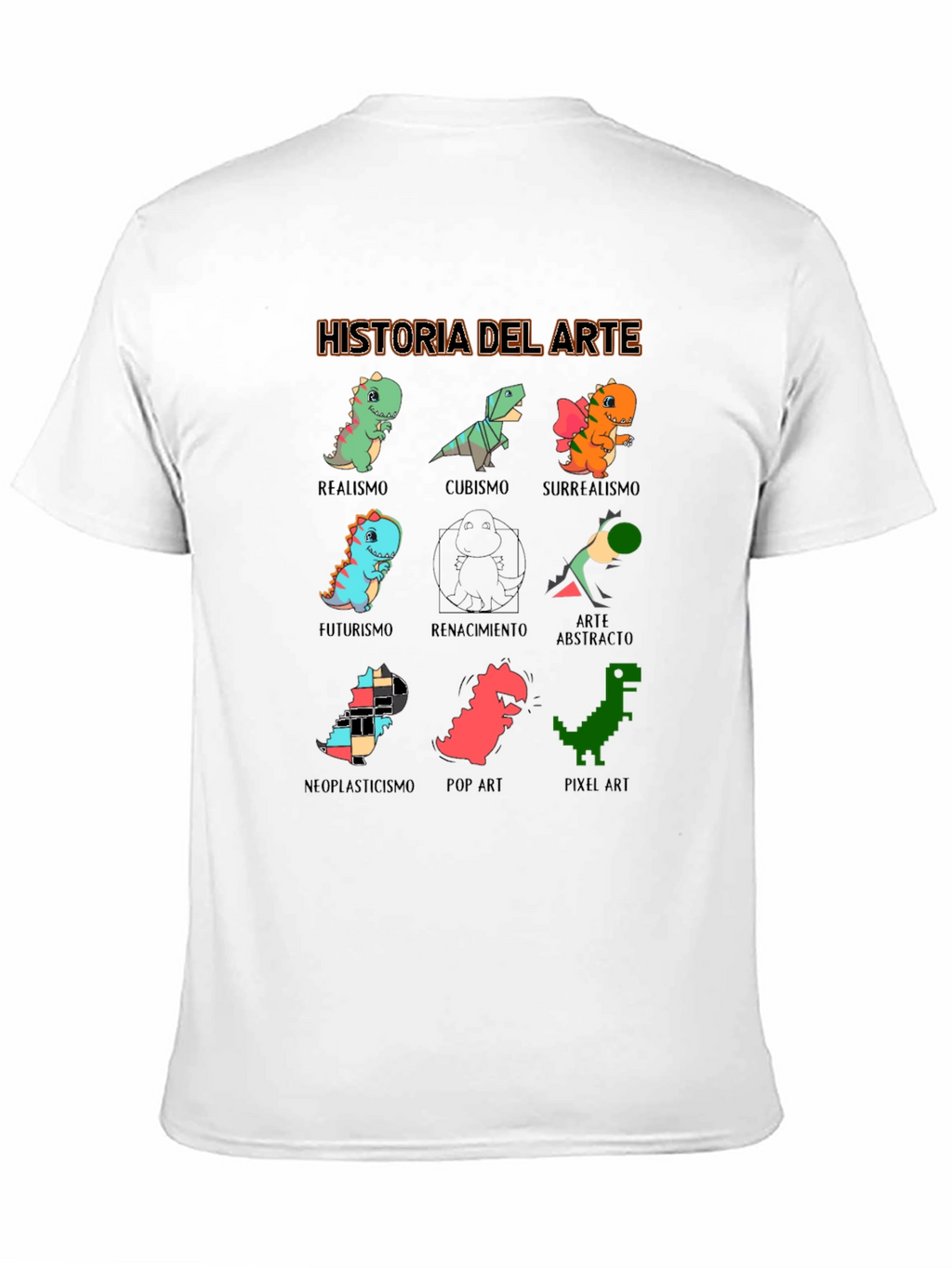 Historia Del Arte T-Shirt - Dinosaur Art Styles