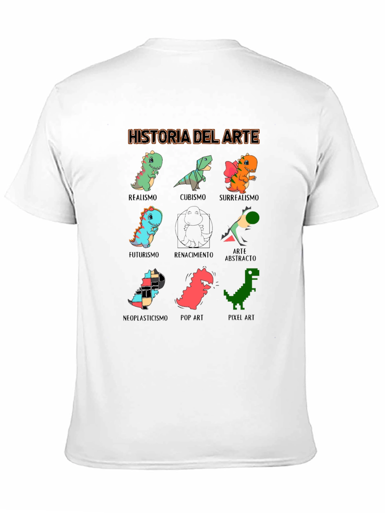 Historia Del Arte T-Shirt - Dinosaur Art Styles