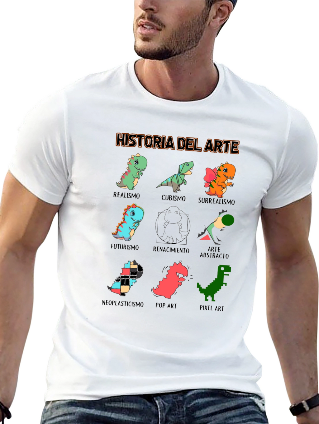 Historia Del Arte T-Shirt - Dinosaur Art Styles