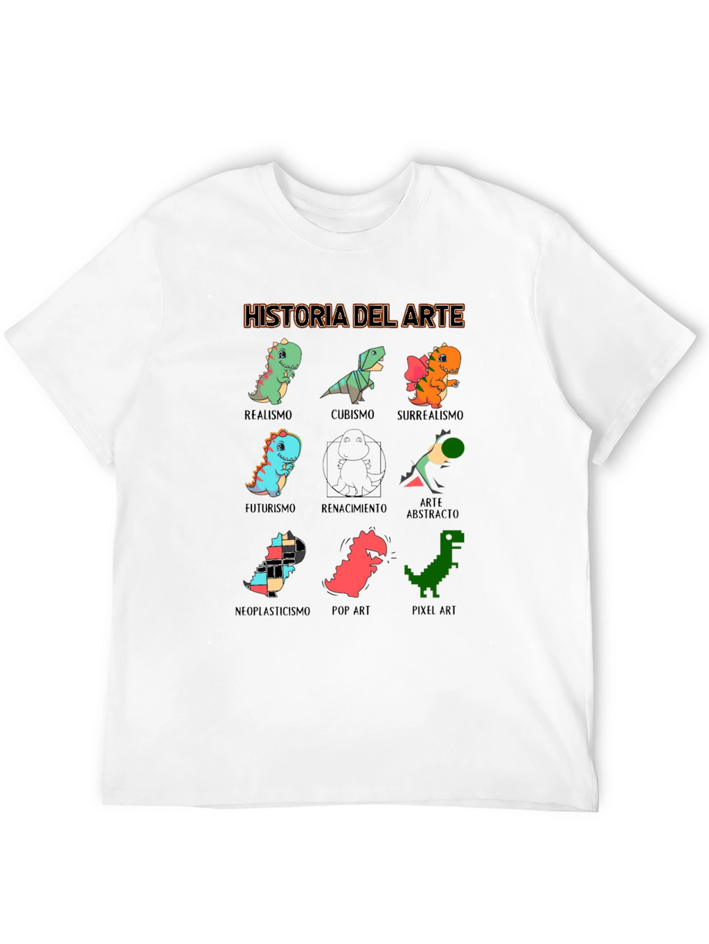 Historia Del Arte T-Shirt - Dinosaur Art Styles