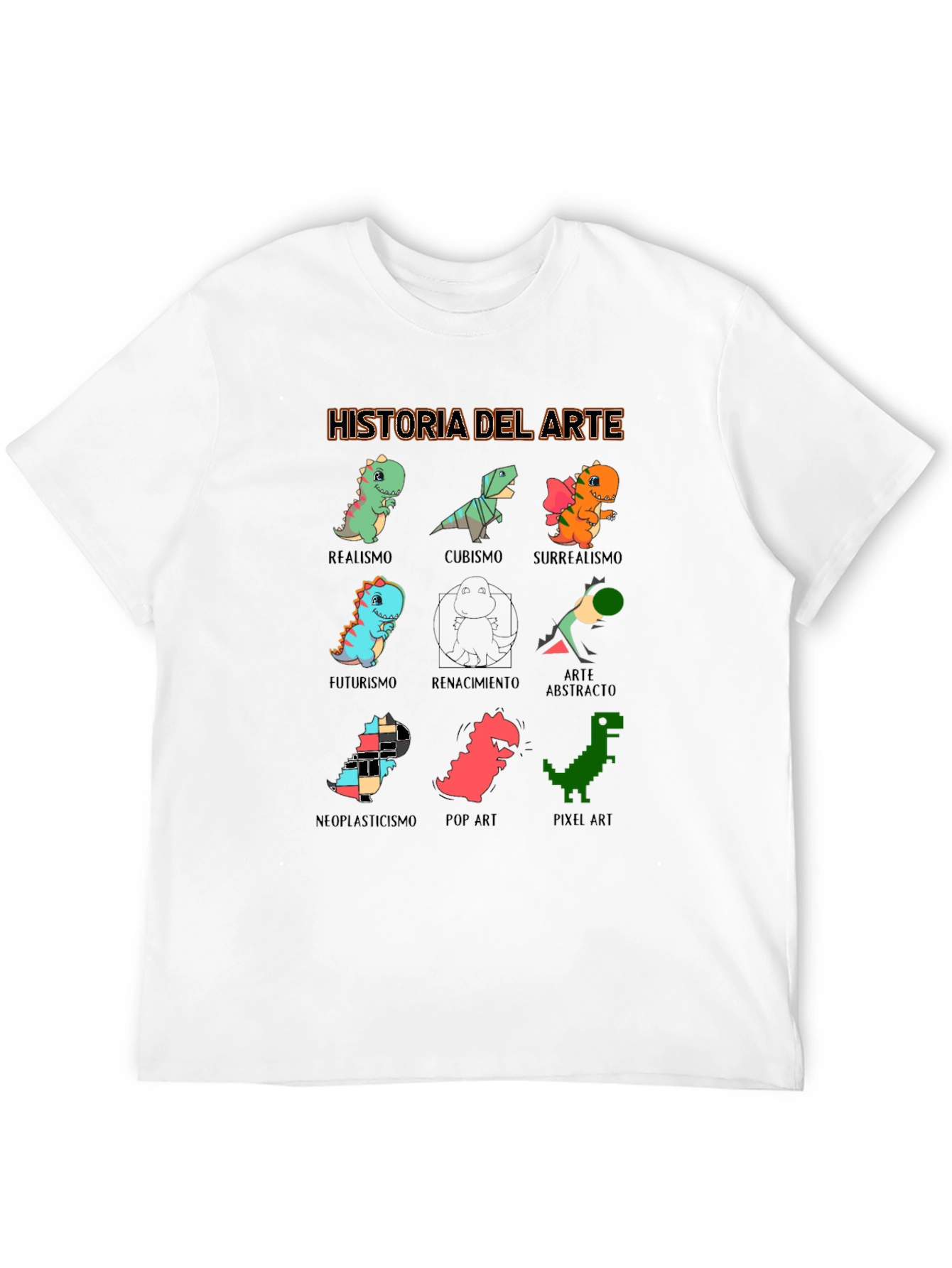 Historia Del Arte T-Shirt - Dinosaur Art Styles