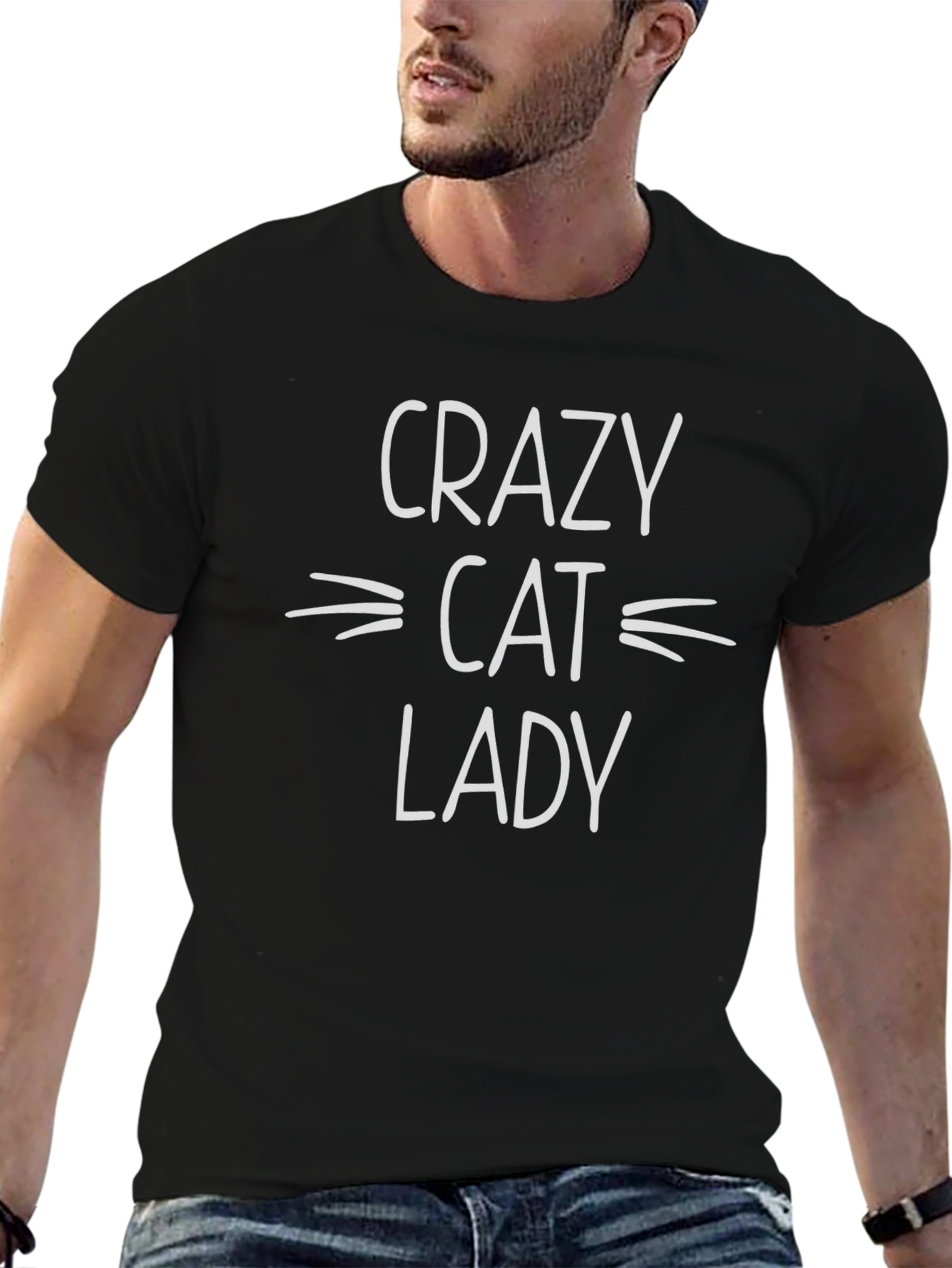 Crazy Cat Lady T-Shirt - Black