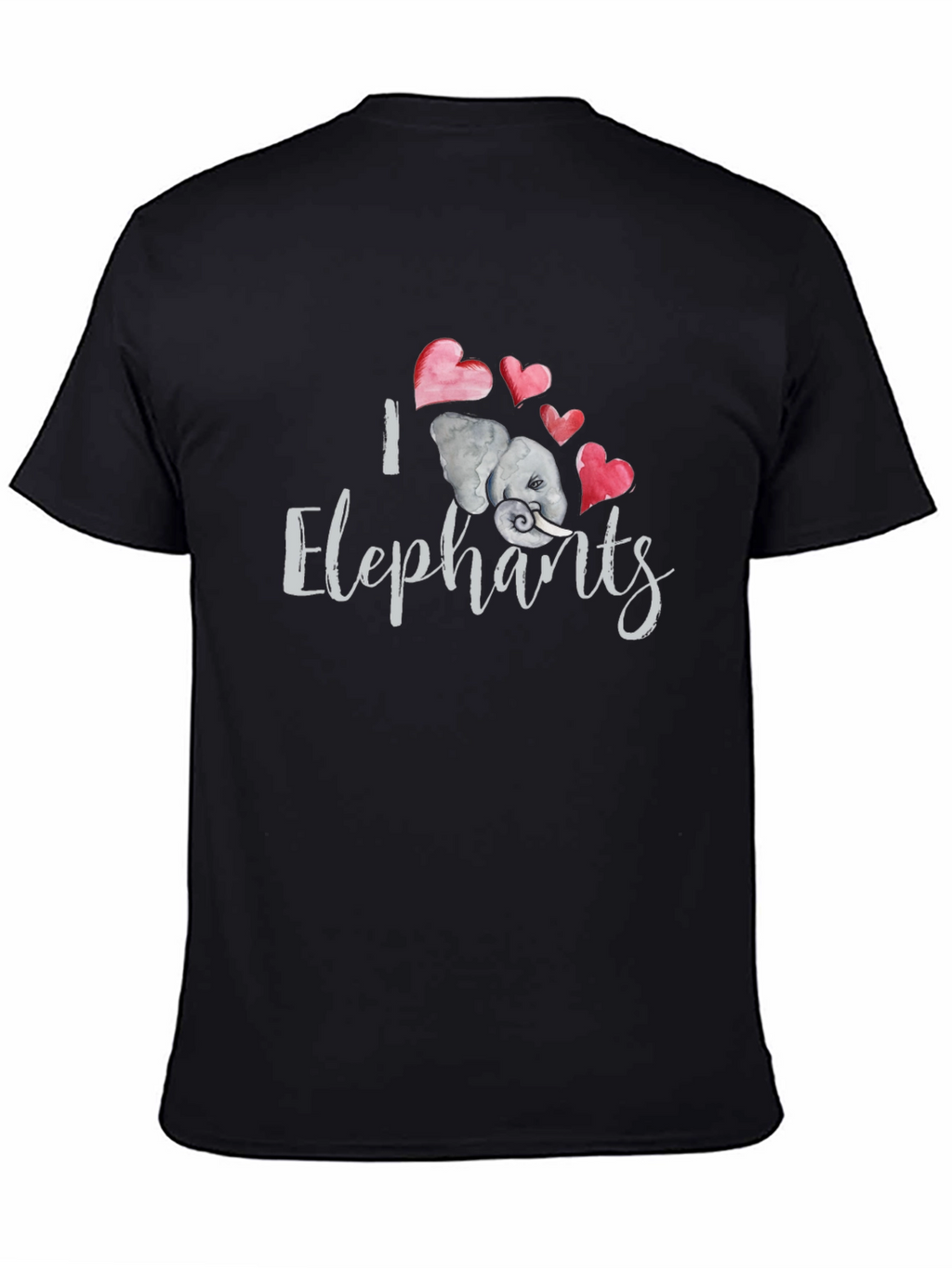 I Love Elephants Graphic T-Shirt