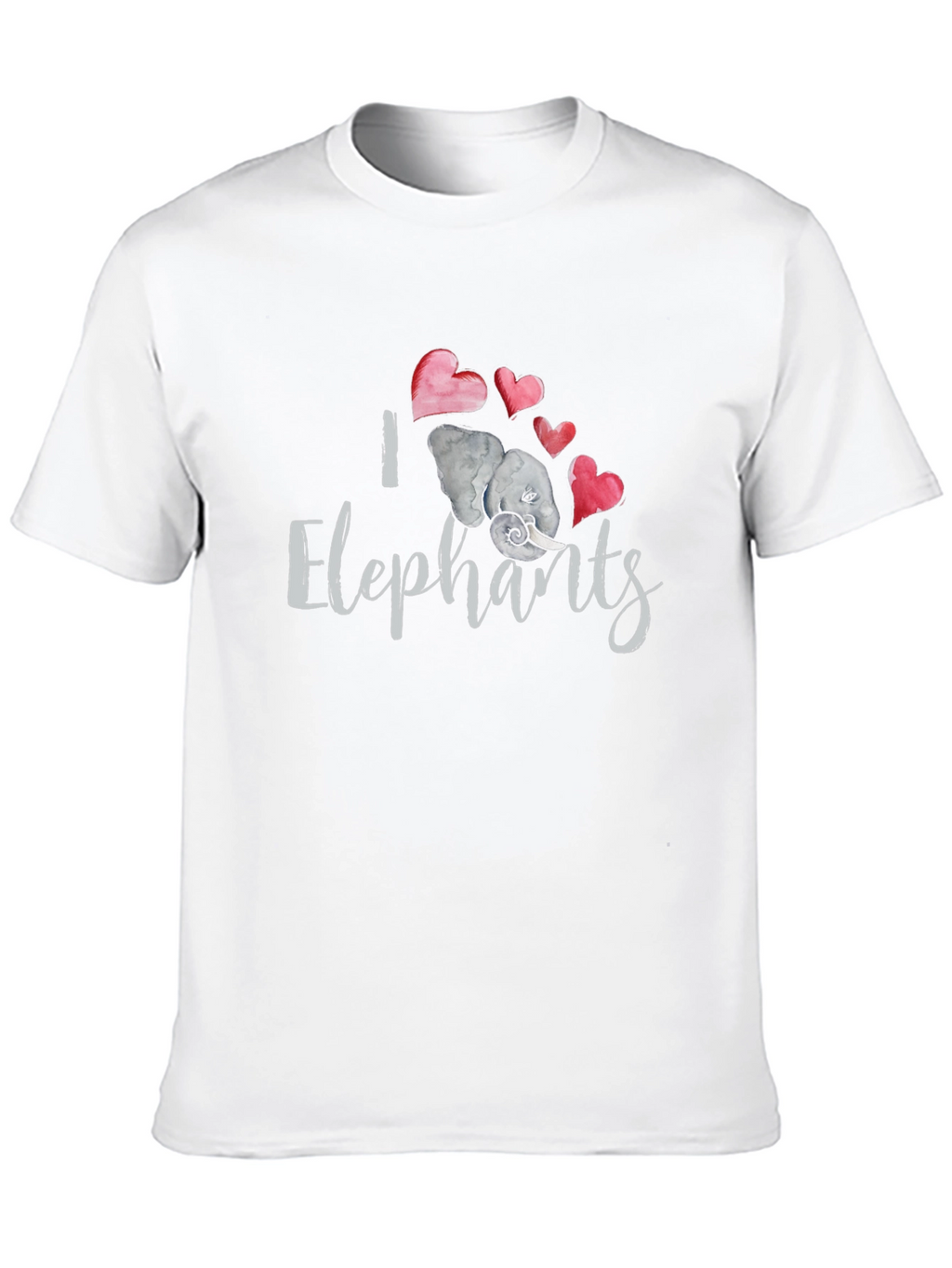 I Love Elephants Graphic T-Shirt