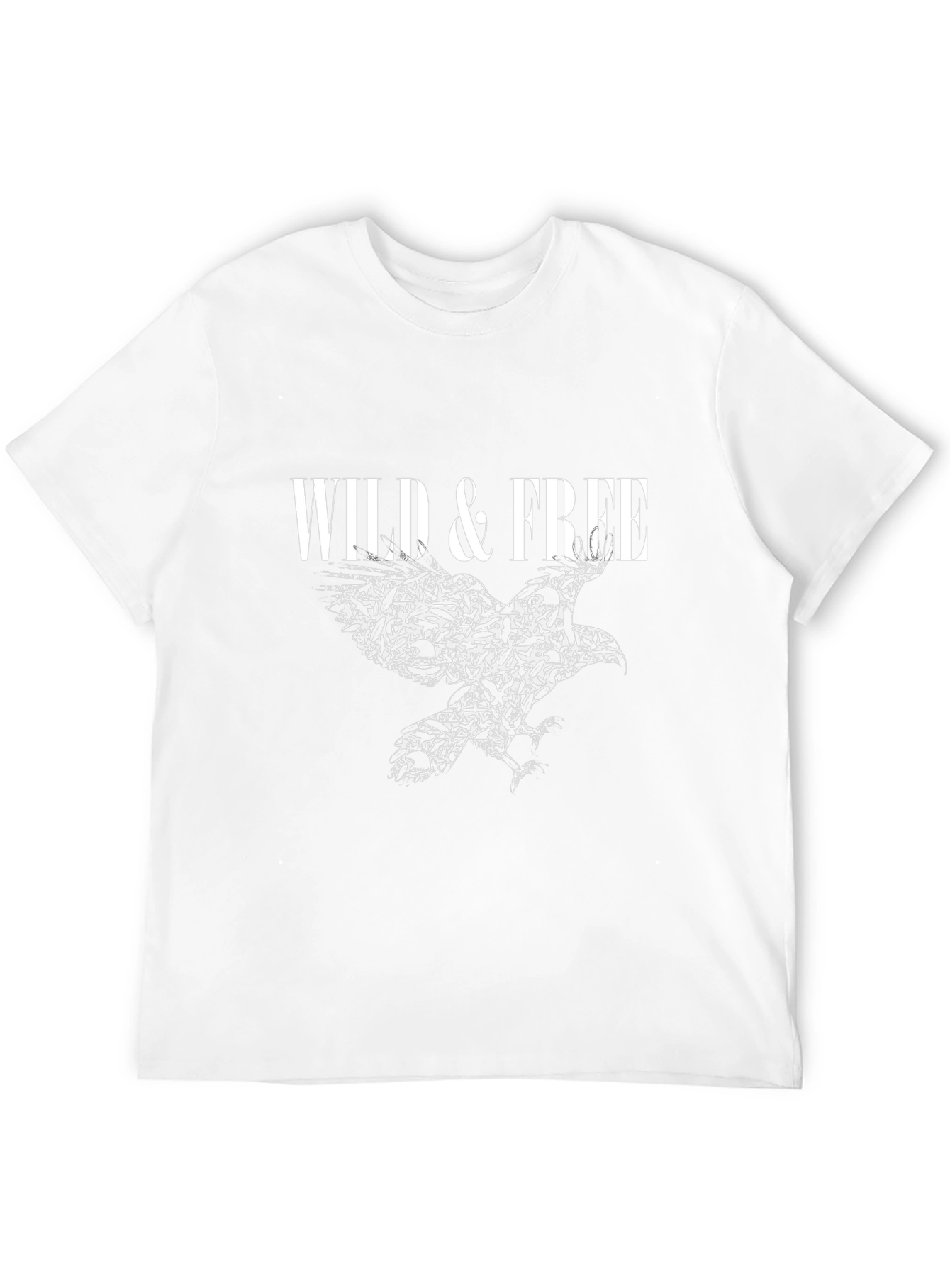 Wild & Free Eagle Graphic Black T-Shirt