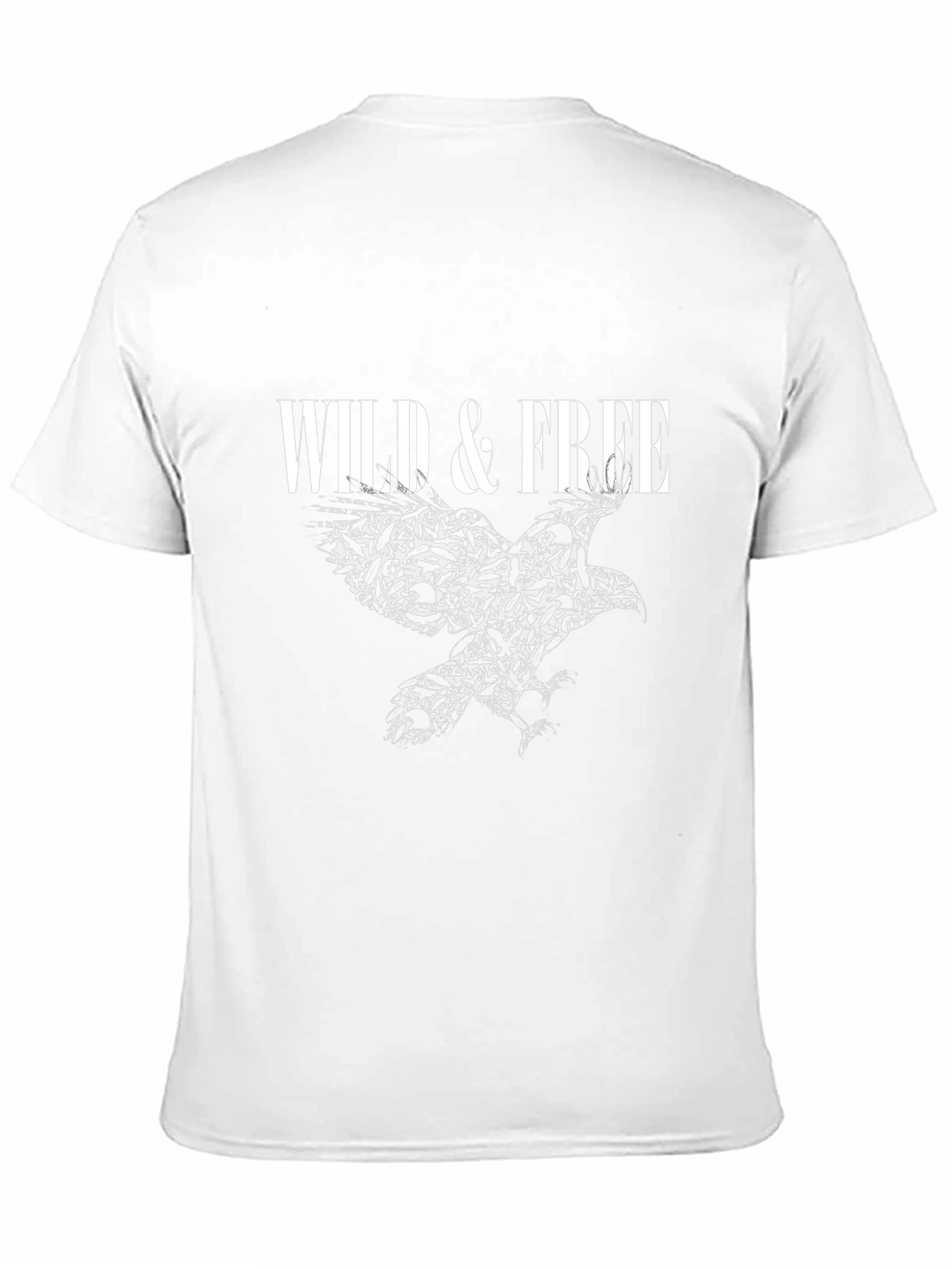 Wild & Free Eagle Graphic Black T-Shirt