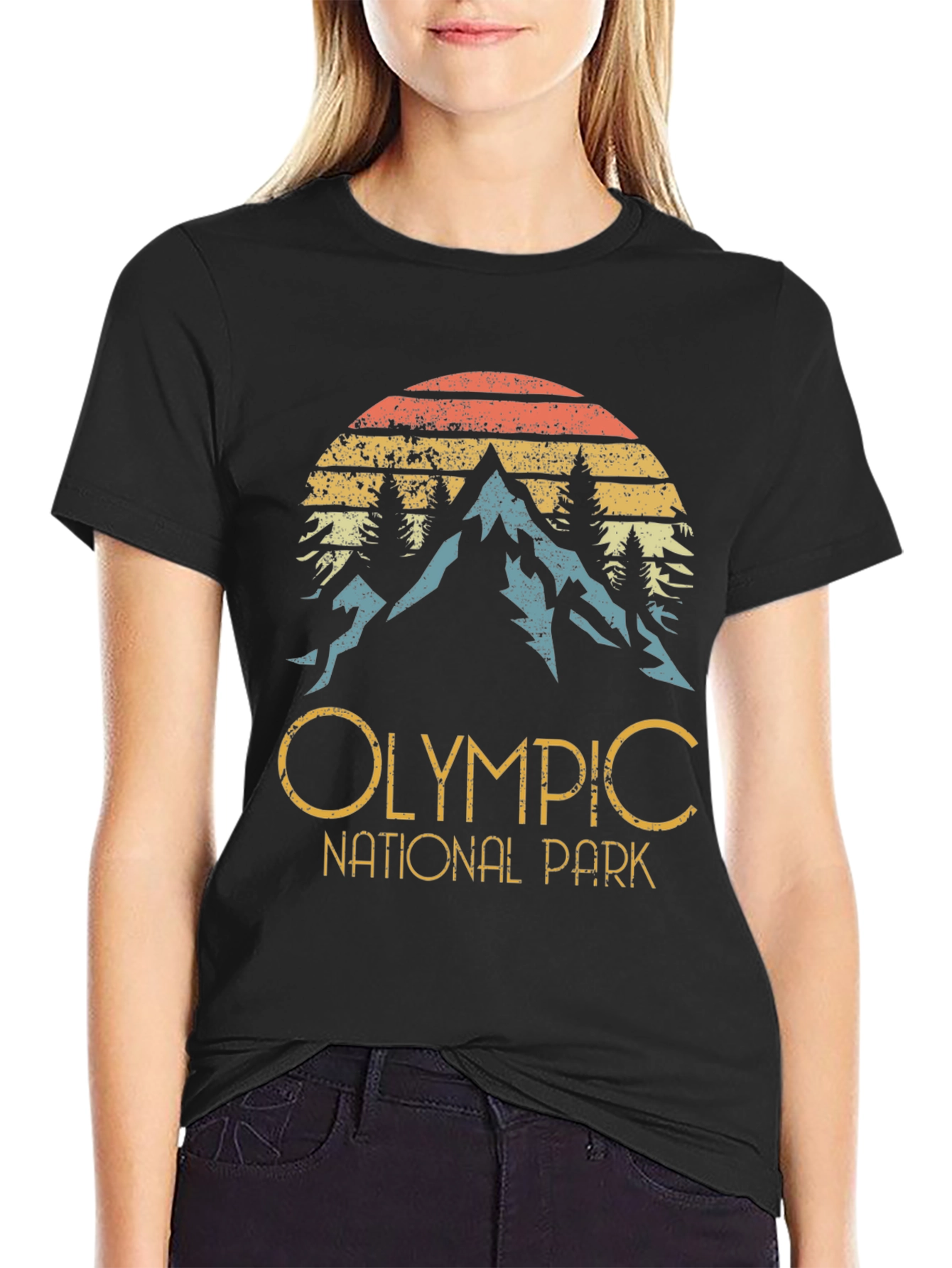 Olympic National Park Retro Graphic Tee