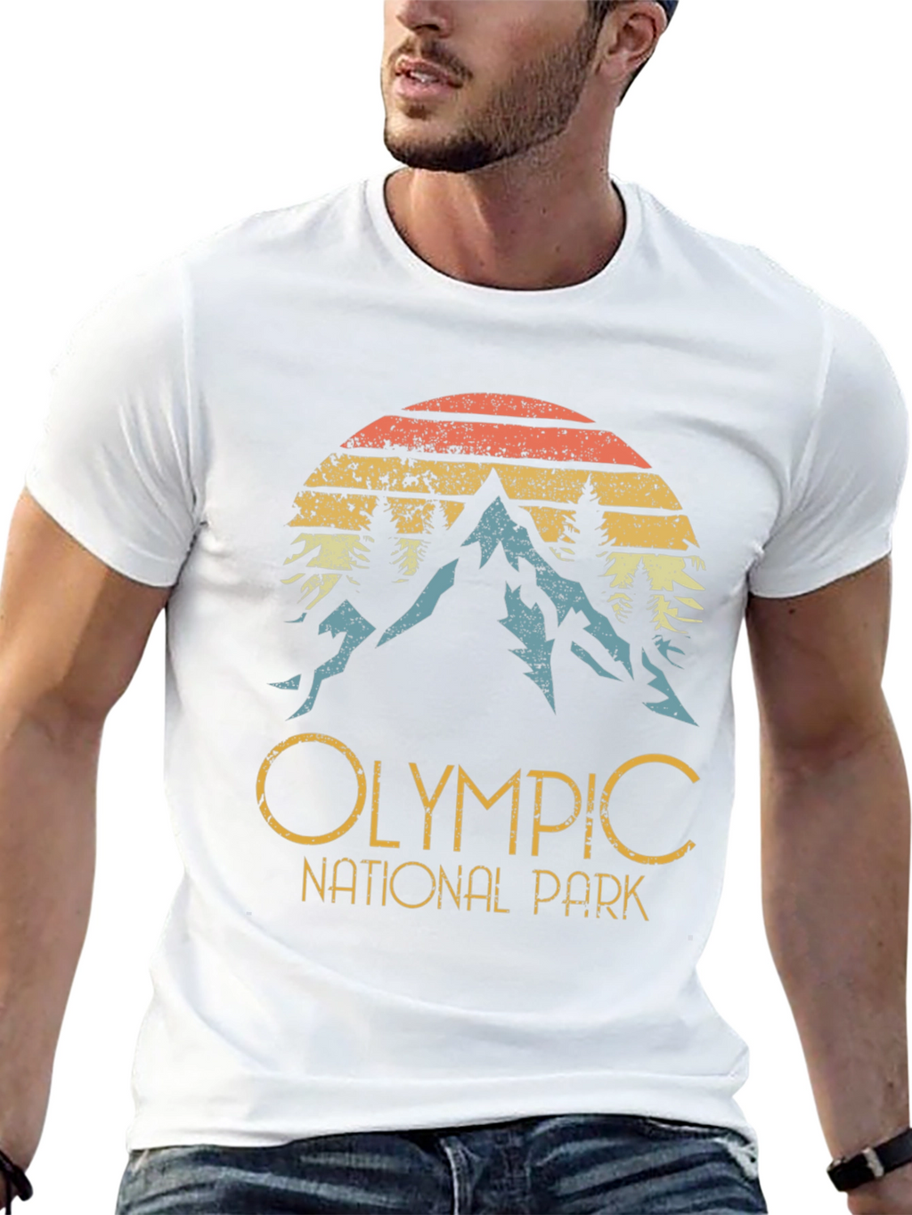 Olympic National Park Retro Graphic Tee