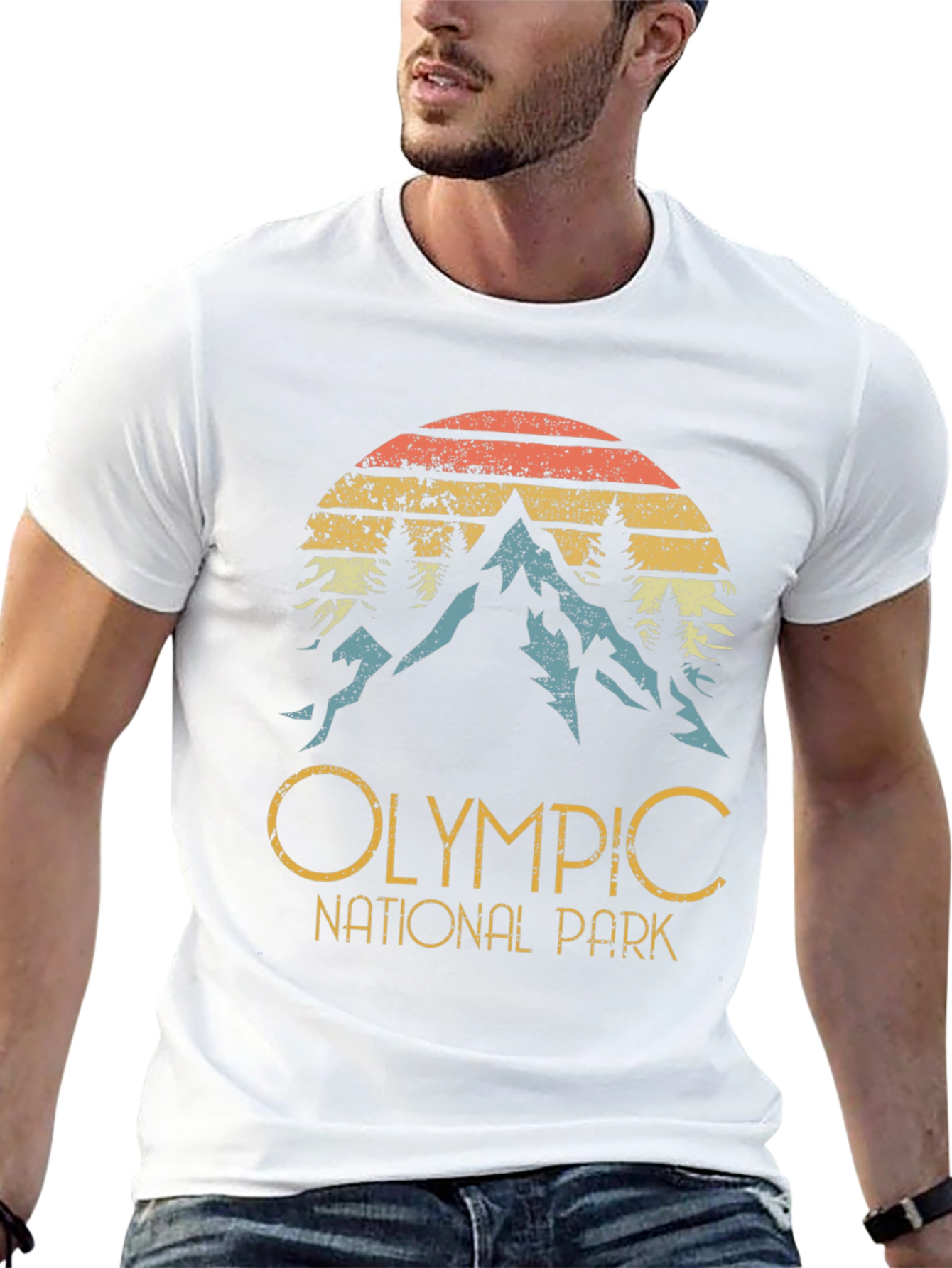 Olympic National Park Retro Graphic Tee
