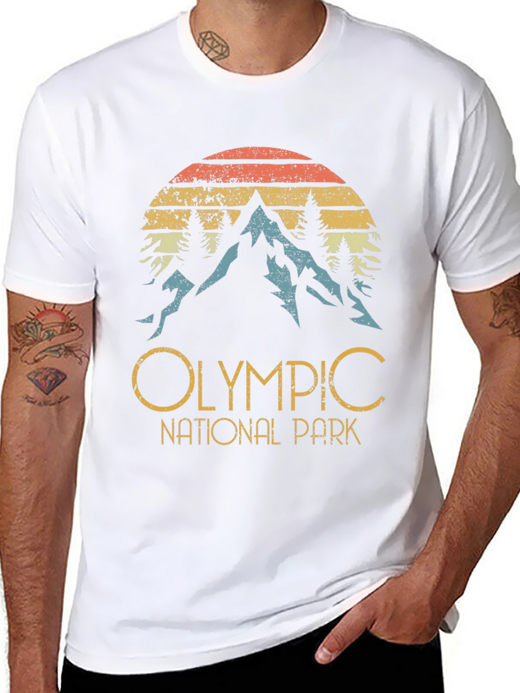 Olympic National Park Retro Graphic Tee
