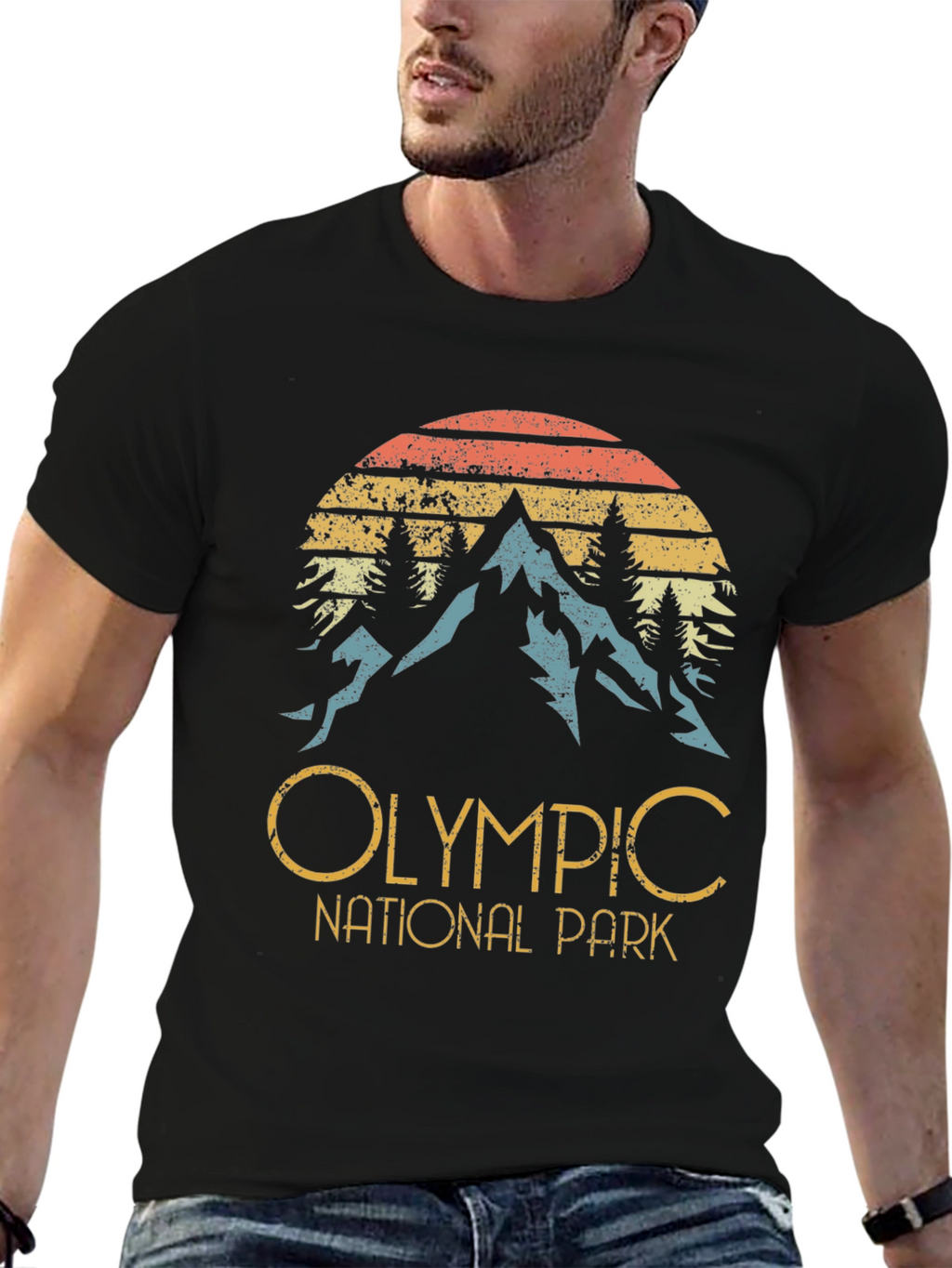 Olympic National Park Retro Graphic Tee