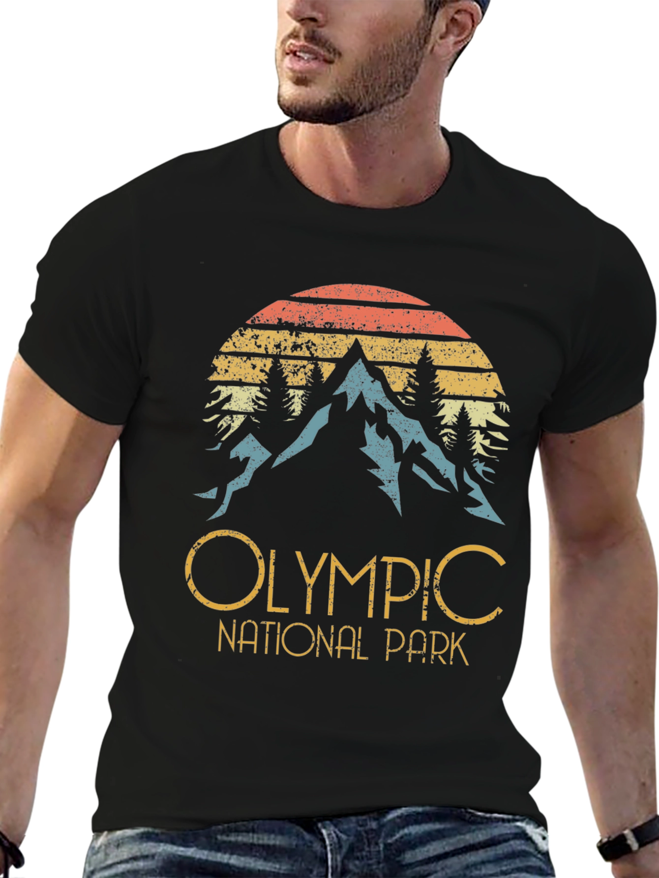 Olympic National Park Retro Graphic Tee