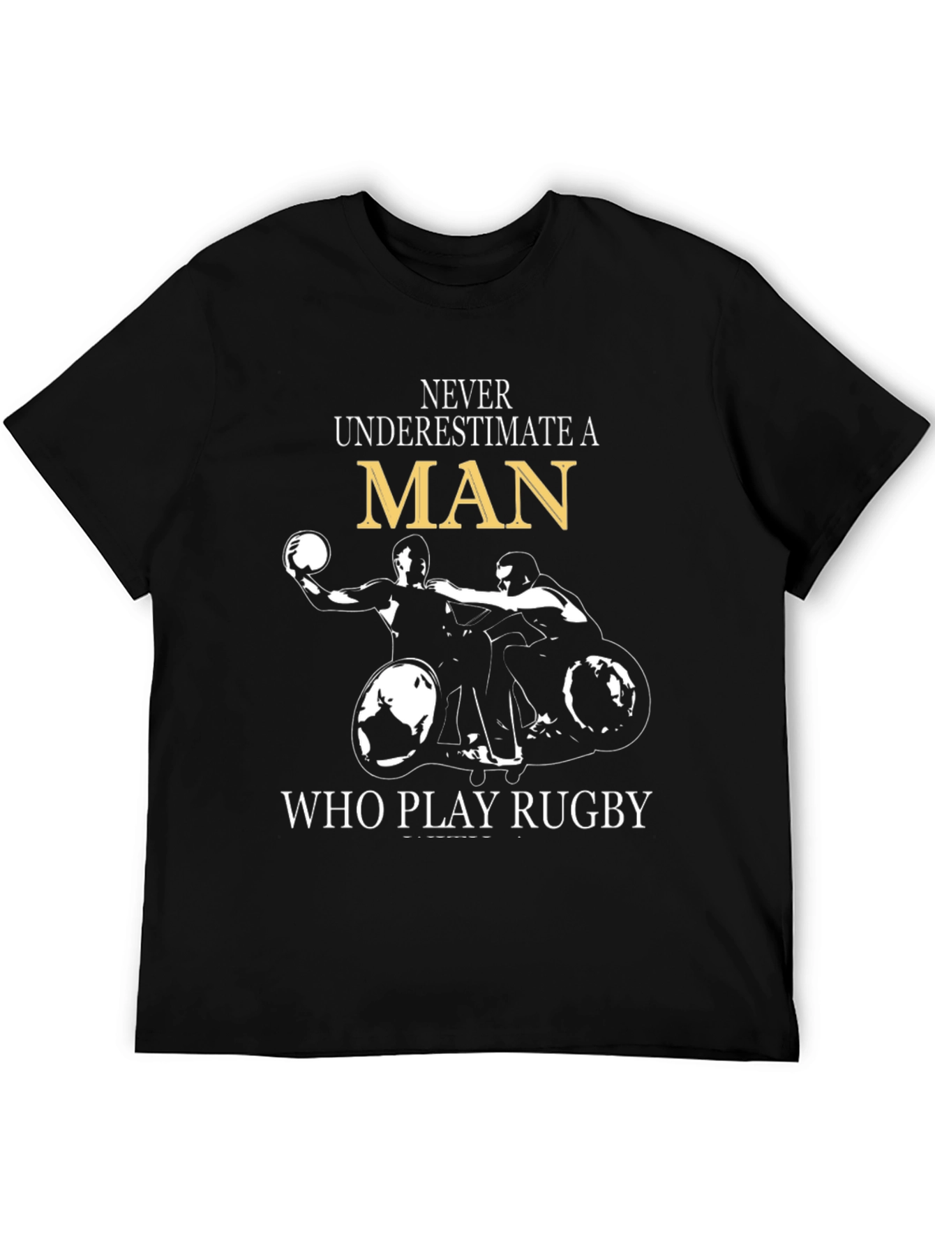 Rugby Player Wheelchair T-Shirt