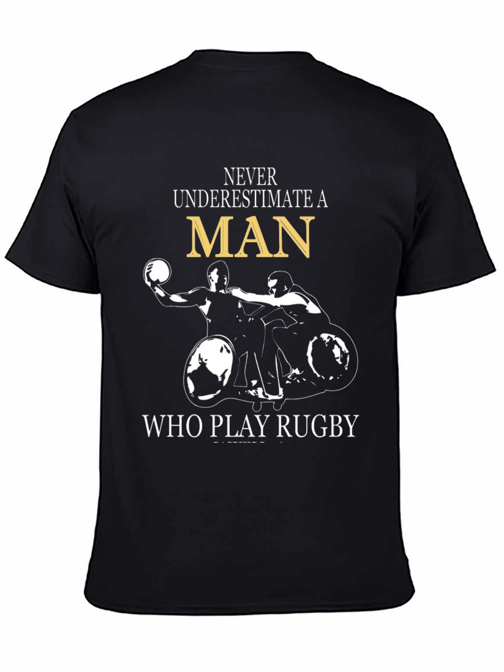 Rugby Player Wheelchair T-Shirt