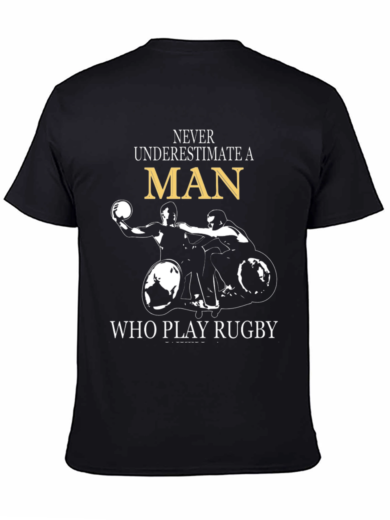 Rugby Player Wheelchair T-Shirt
