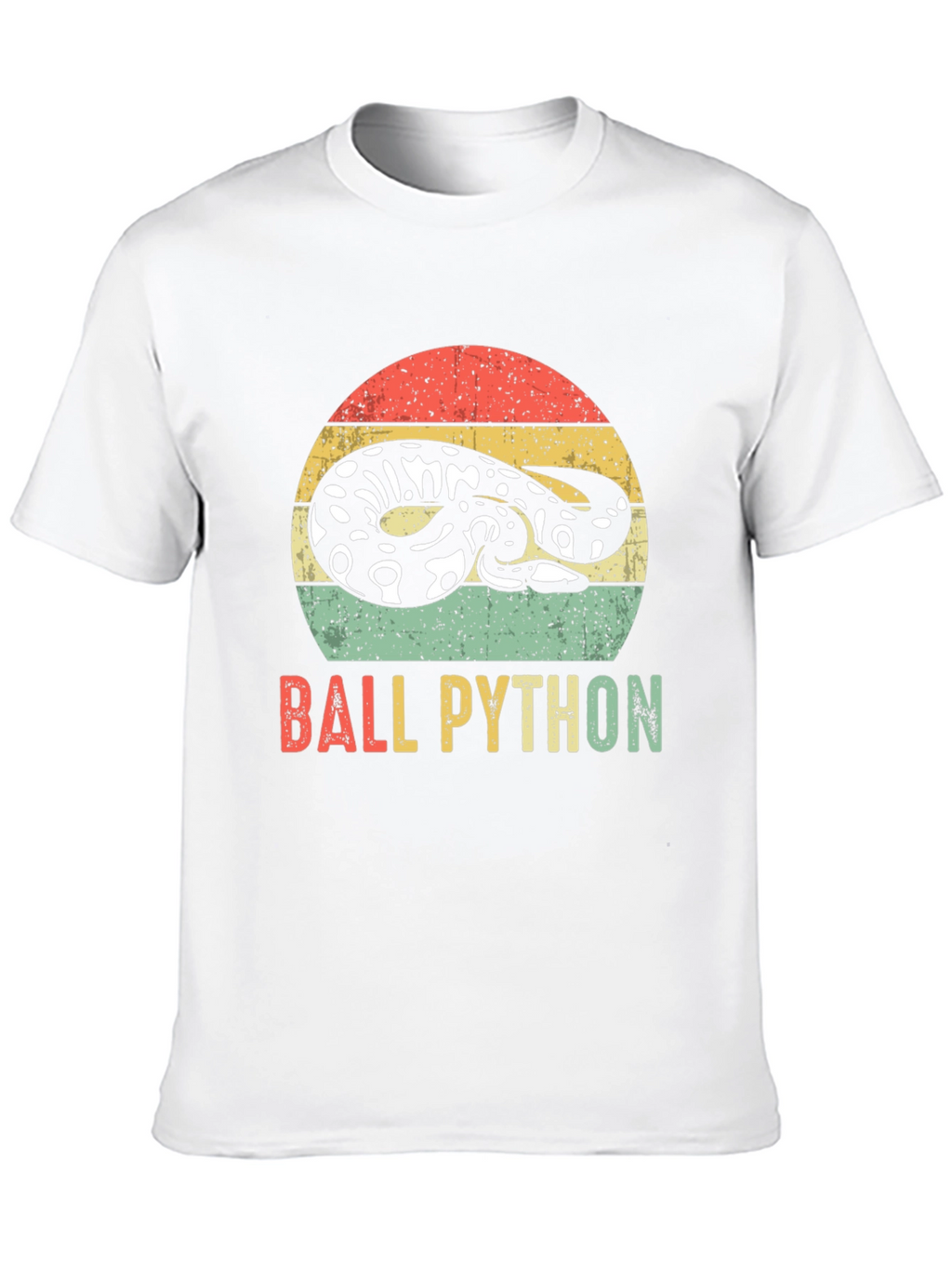 Retro Ball Python T-Shirt - Snake Lover Tee