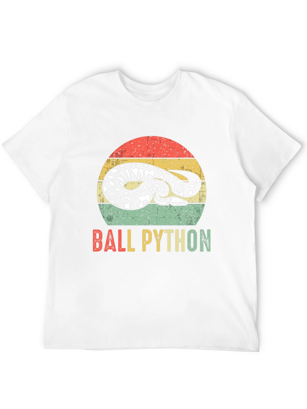 Retro Ball Python T-Shirt - Snake Lover Tee