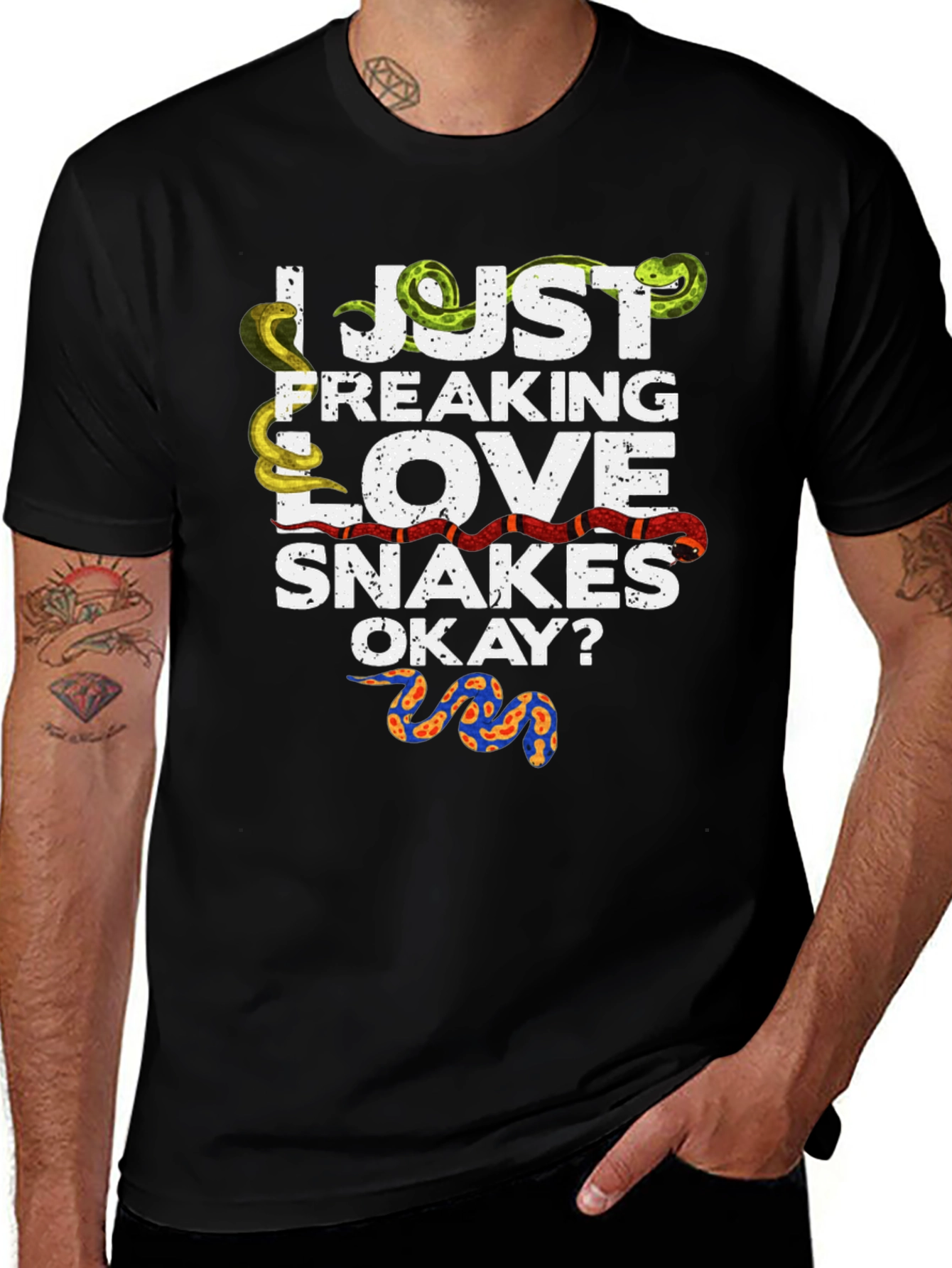 I Just Freaking Love Snakes T-Shirt