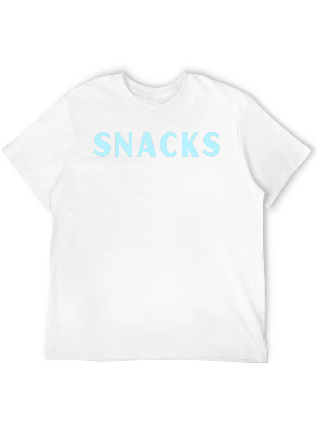 Snacks Graphic Print Black T-Shirt