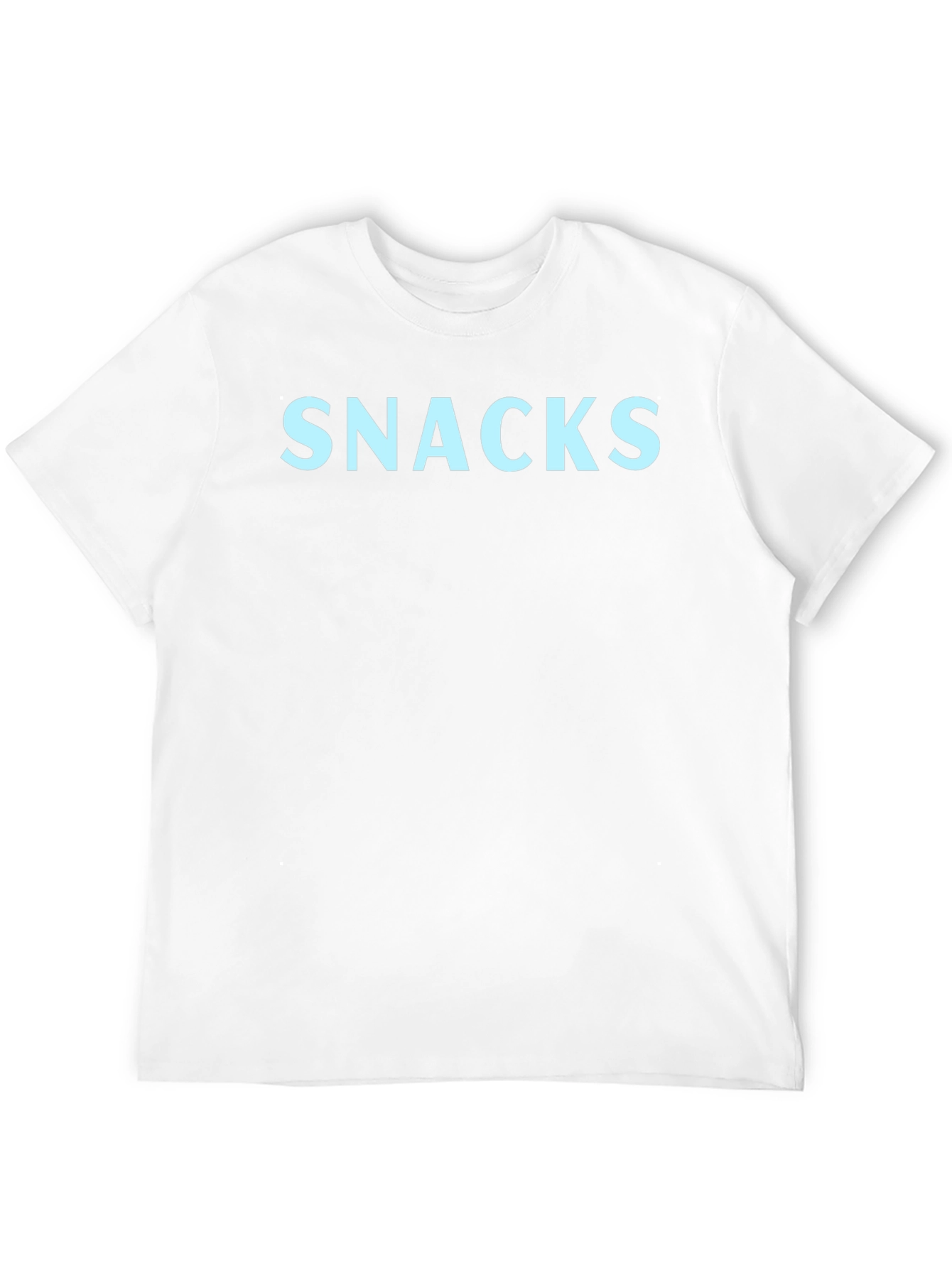 Snacks Graphic Print Black T-Shirt