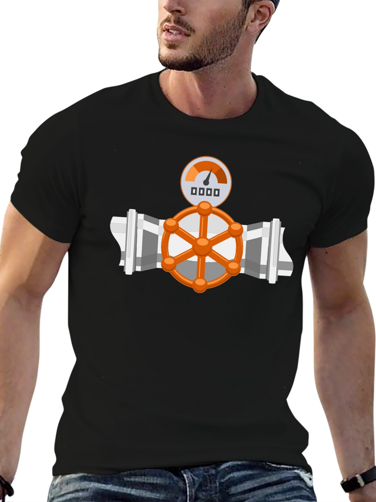 Plumbing Valve Graphic T-Shirt